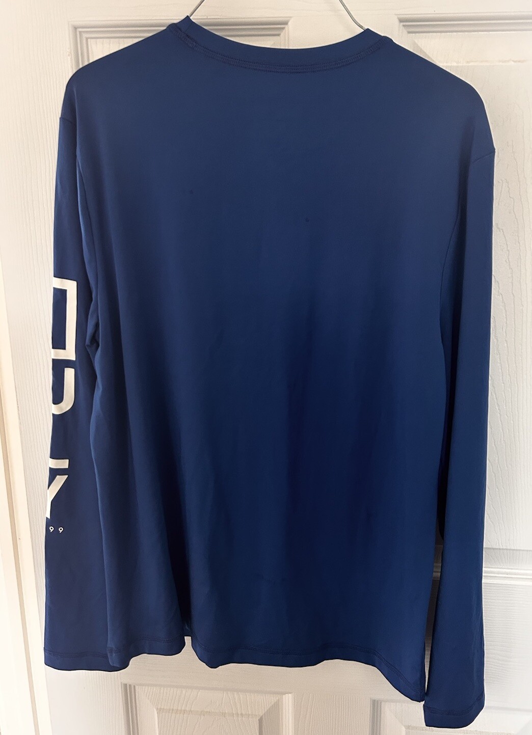 Hurley Royal Blue Long Sleeve Crew Neck Polyester/Spandex Men’s Small Logo BxG