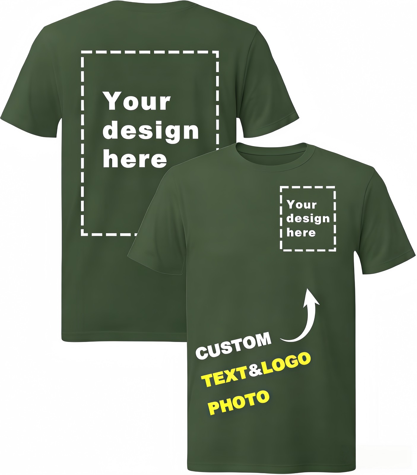 Couple Anniversary Gift Custom Name and Date 100% Cotton T-Shirt