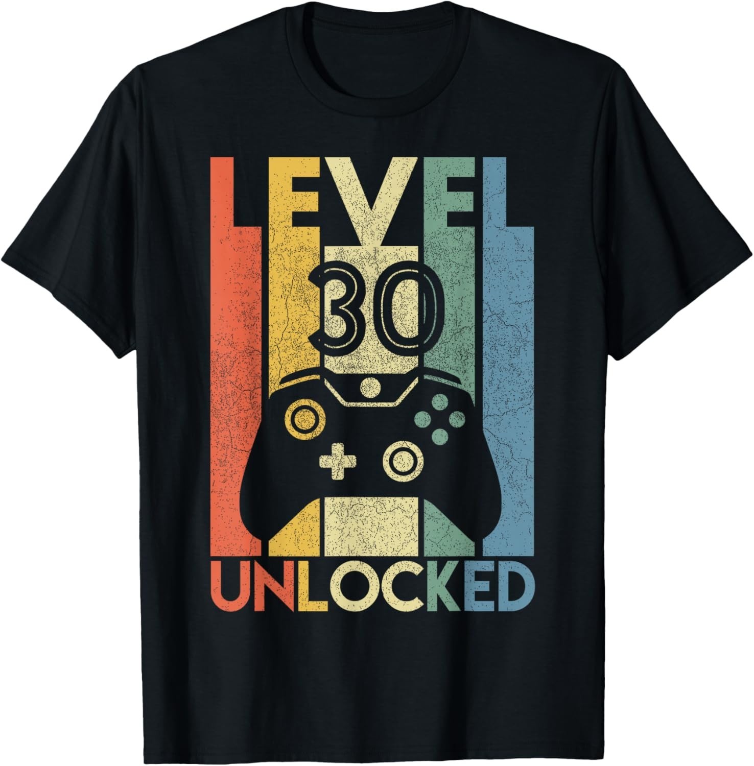 Level 30 Unlocked Funny Video Gamer 30th Birthday Gift Unisex T-Shirt