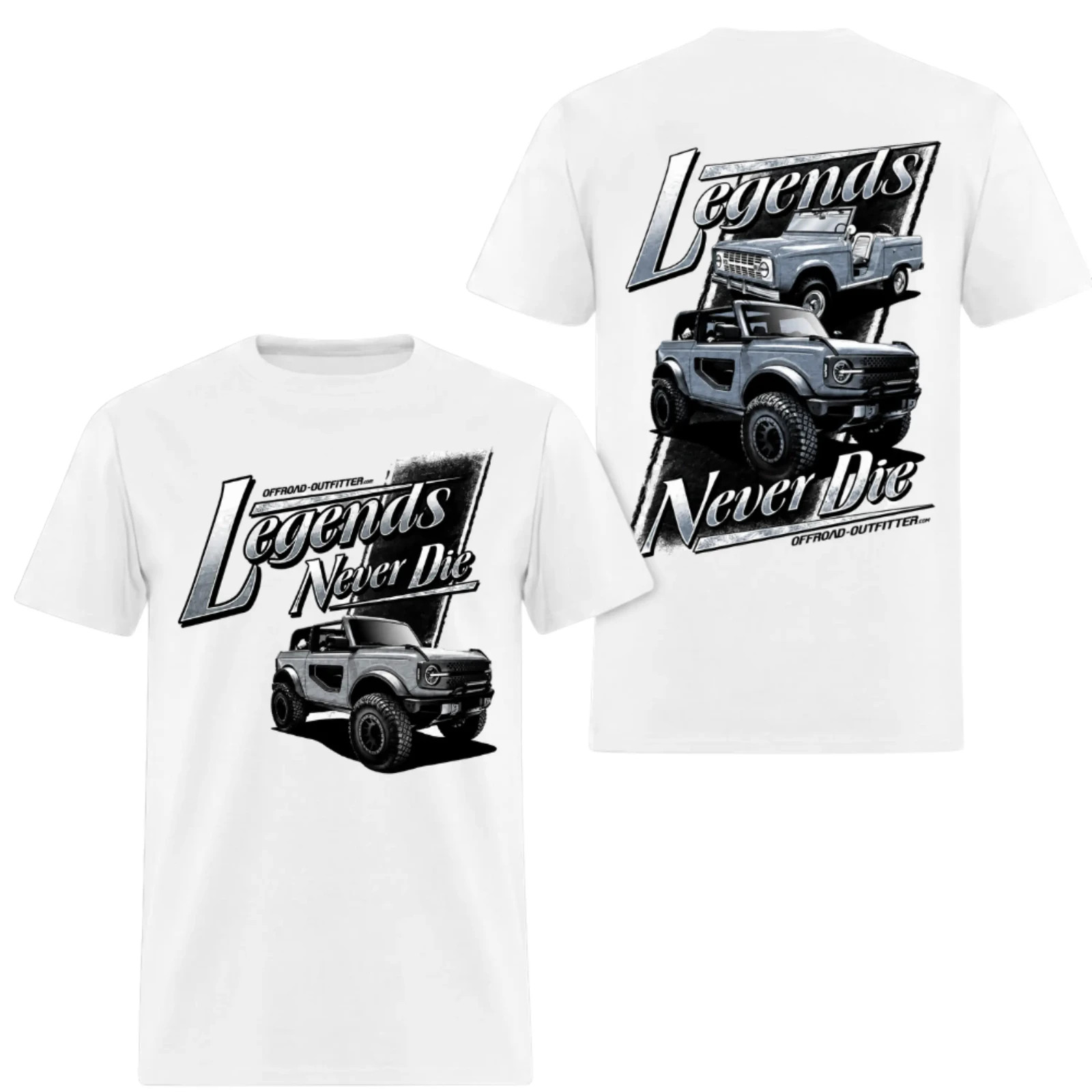 Classic Modern Offroad SUV Legends Never Die, 2 Sides, Vintage 4×4 Adventure