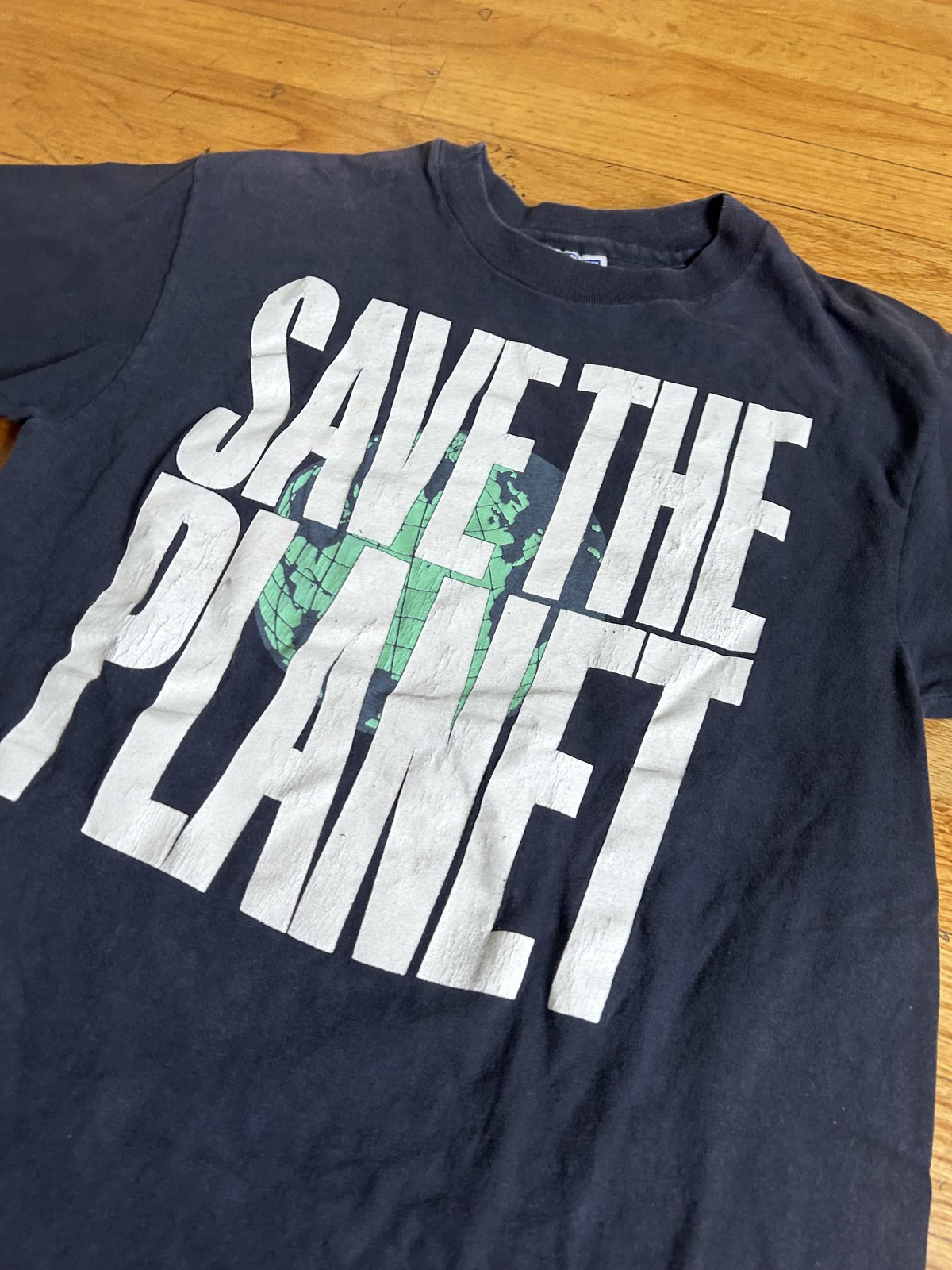 Marvel Save The Planet Graphic T-Shirt Black Crewneck Short Sleeve Tee
