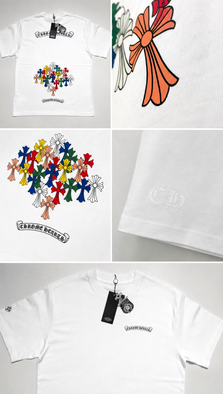 Chrome Hearts Multi Color Cross Pattern