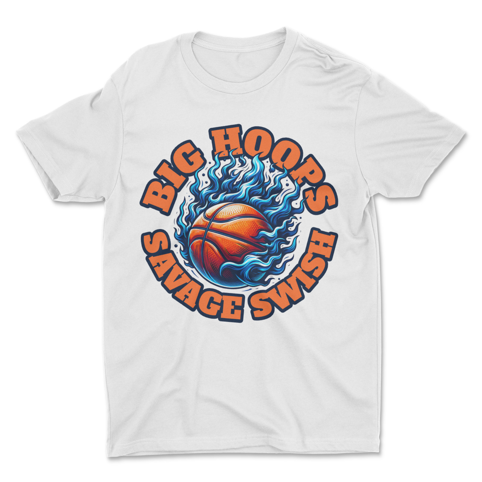 Custom T-Shirt, Big Hoops, Dtf Print On Next Level T-Shirt unisex Soft Cotton
