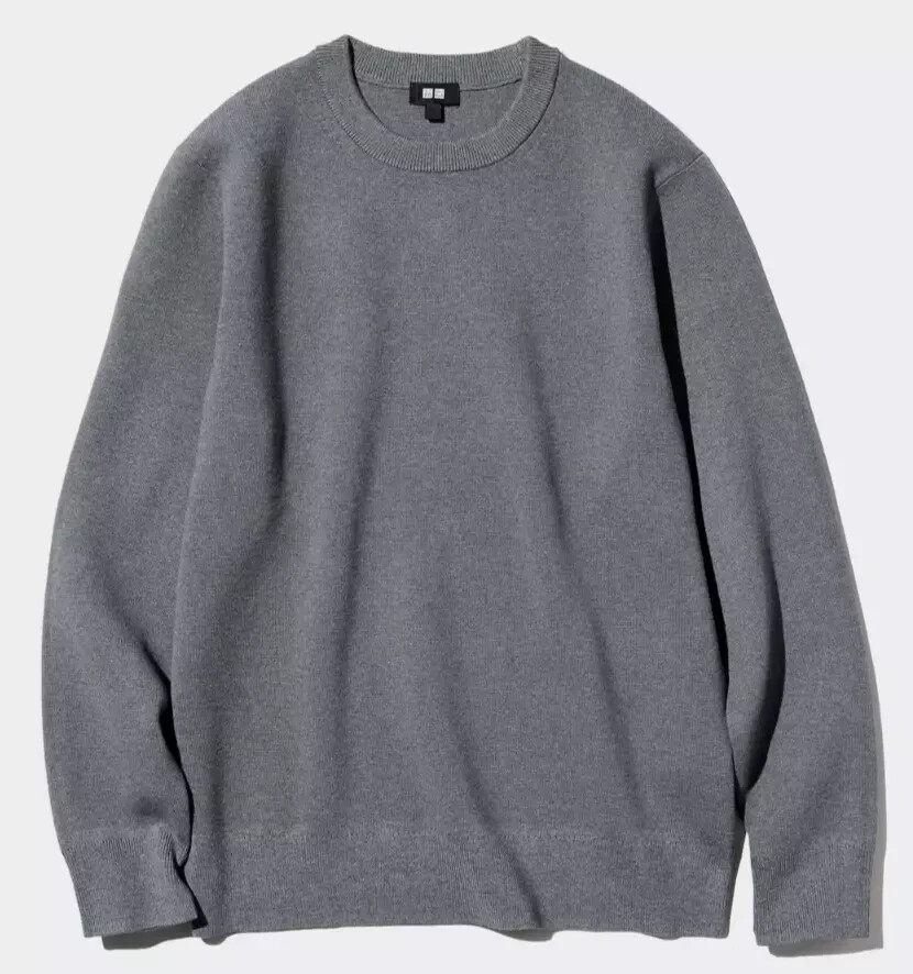 UNISEX Wear UNIQLO Machine-Washable Milano Ribbed Sweater Stretchy Knit
