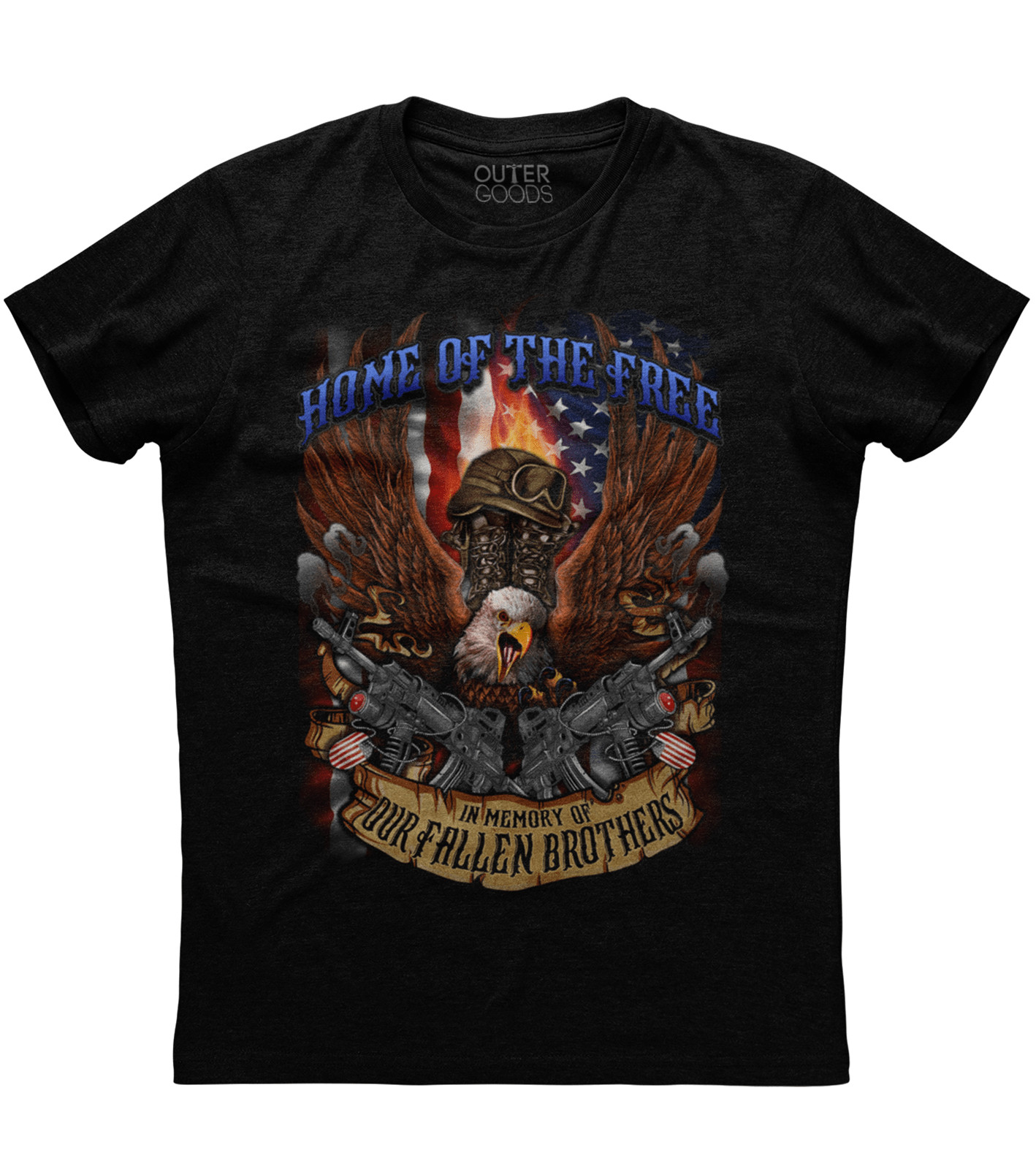 Home Of The Free In Memory Of Our Fallen Brothers T-shirt