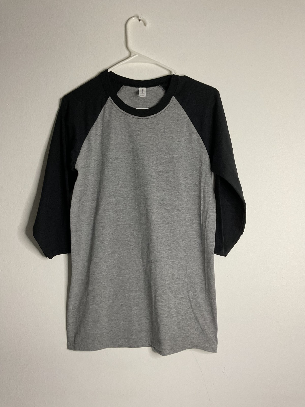 Jerzees Men’s Tri Blend T-Shirt 3/4 Sleeve Soft Raglan Baseball Tee Size S
