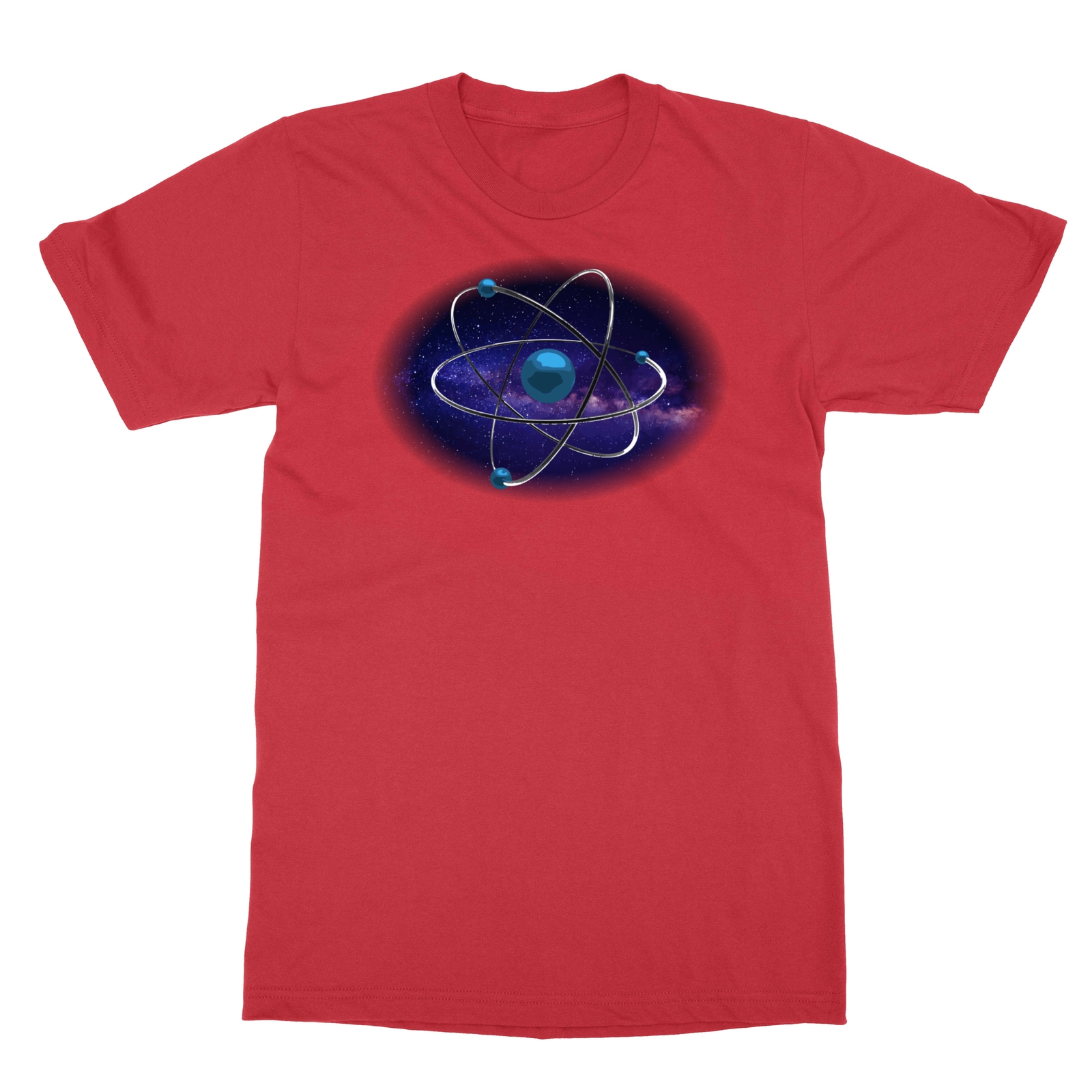 Atom Symbol Chemistry Physics Science Atomic Geek Nerd Men’s T-Shirt