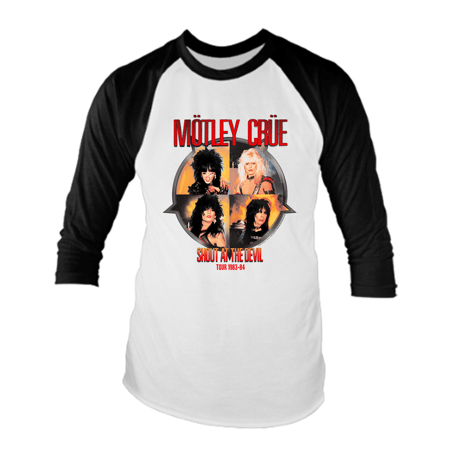Motley Crue Shout Raglan T-Shirt