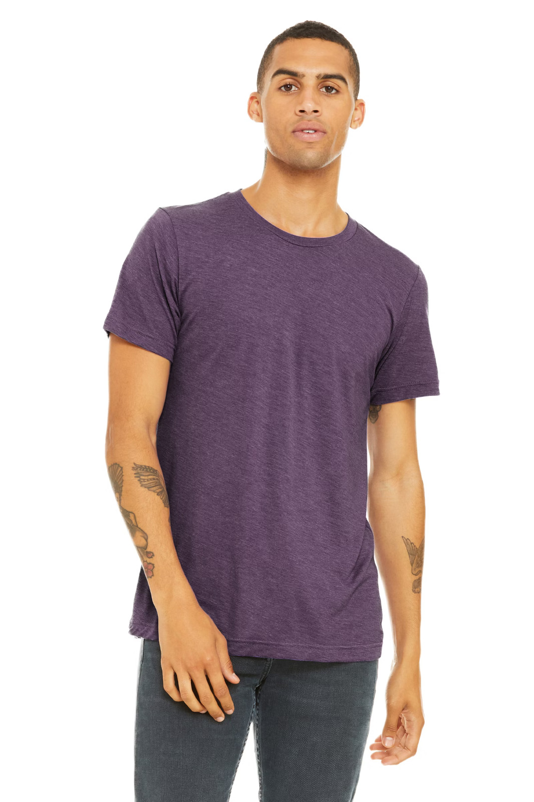 Bella + Canvas CVC 3001 Size Large- Cotton/Polyester Blend Super Soft- Slim Fit