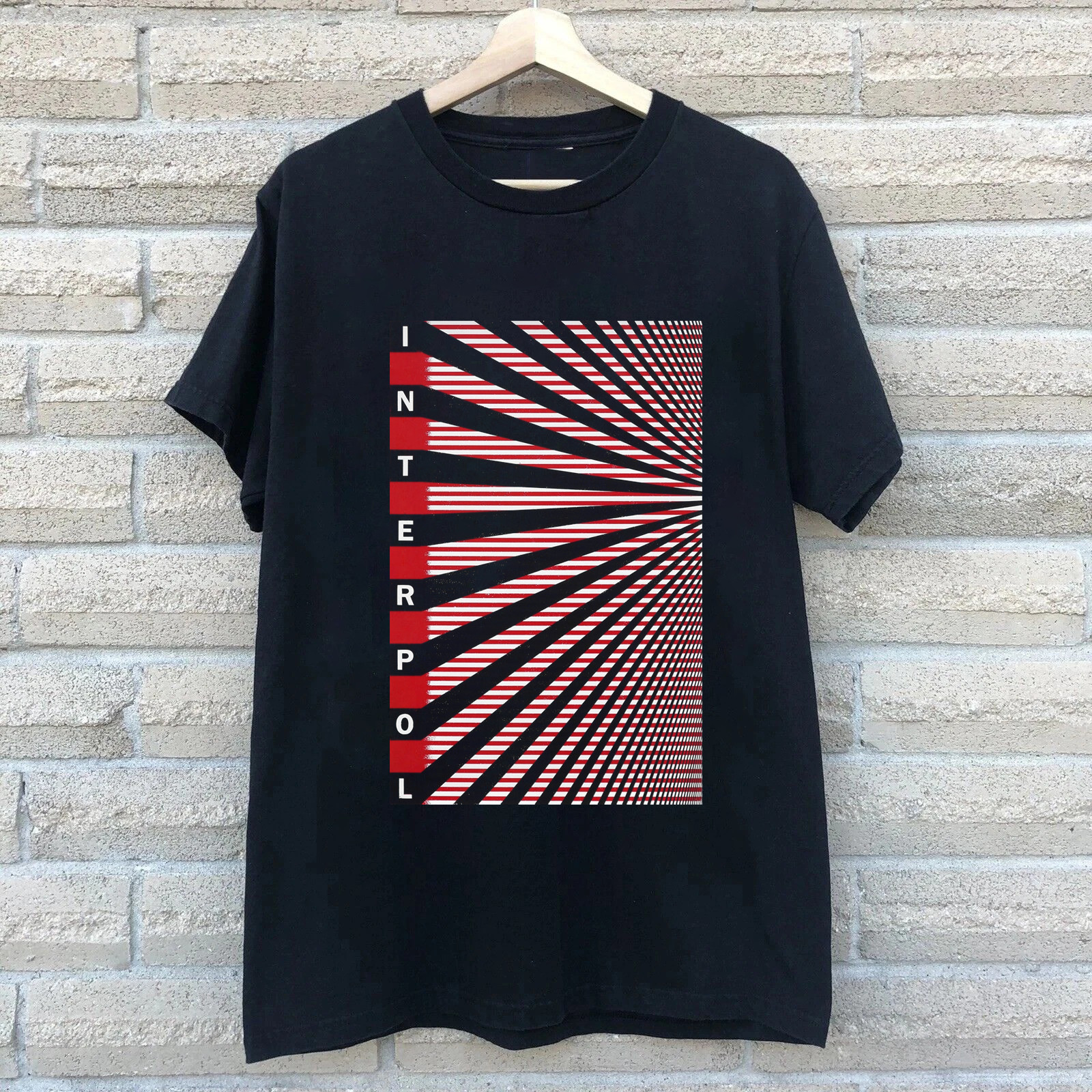 Rare! Interpol Band Music Short Sleeve Black S to 5XL Concert Shirt ZL715