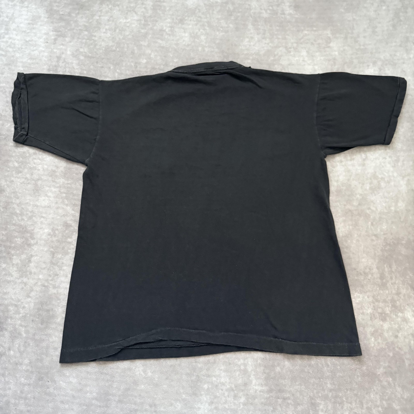 Vintage 70s Venice Beach California Shirt Mens L Black Graphic Tee Surf