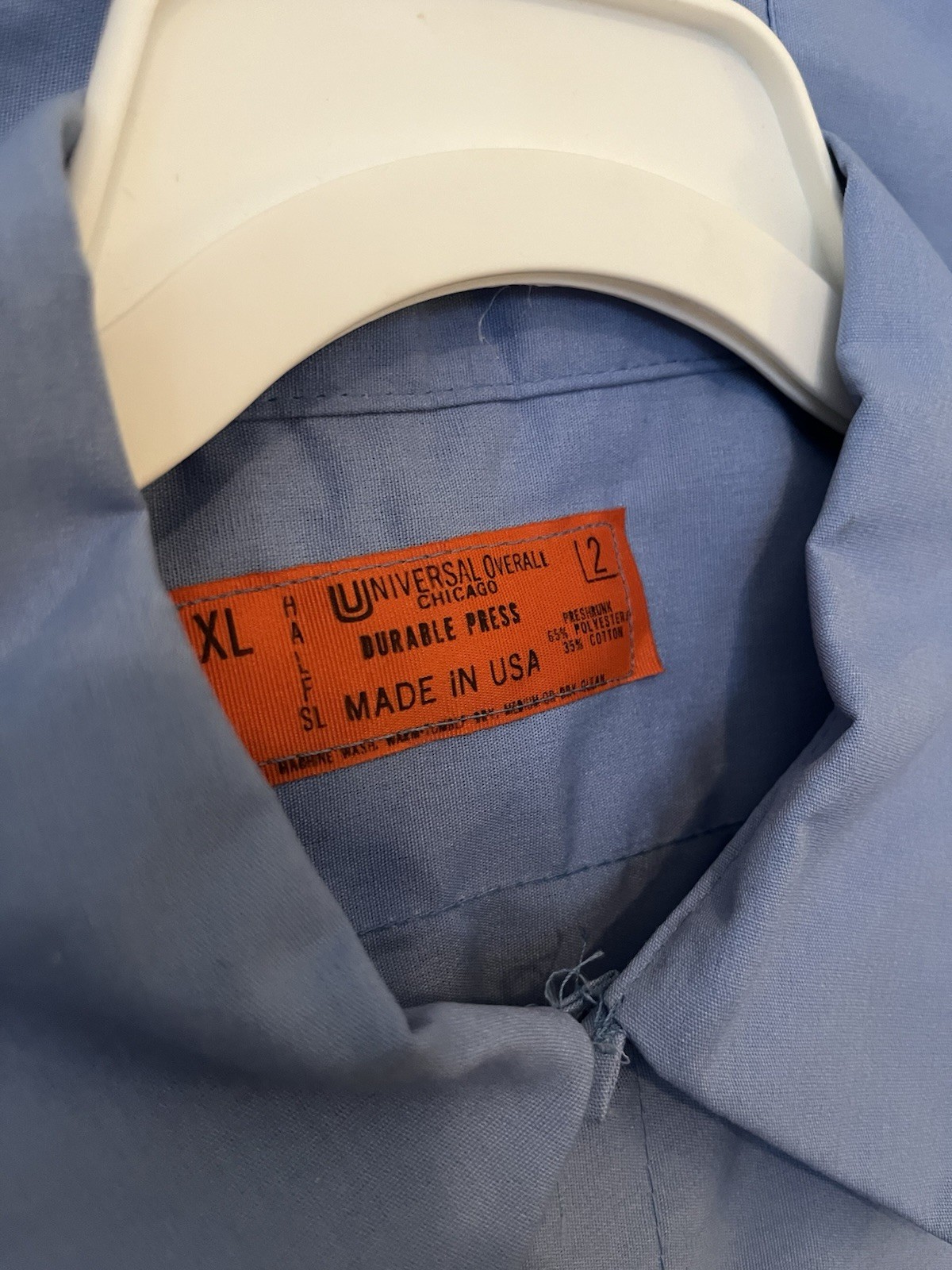 (4) Vintage GM Powertrain Warren Plant UAW Local 909 Uniform ShirtS USA Made XL