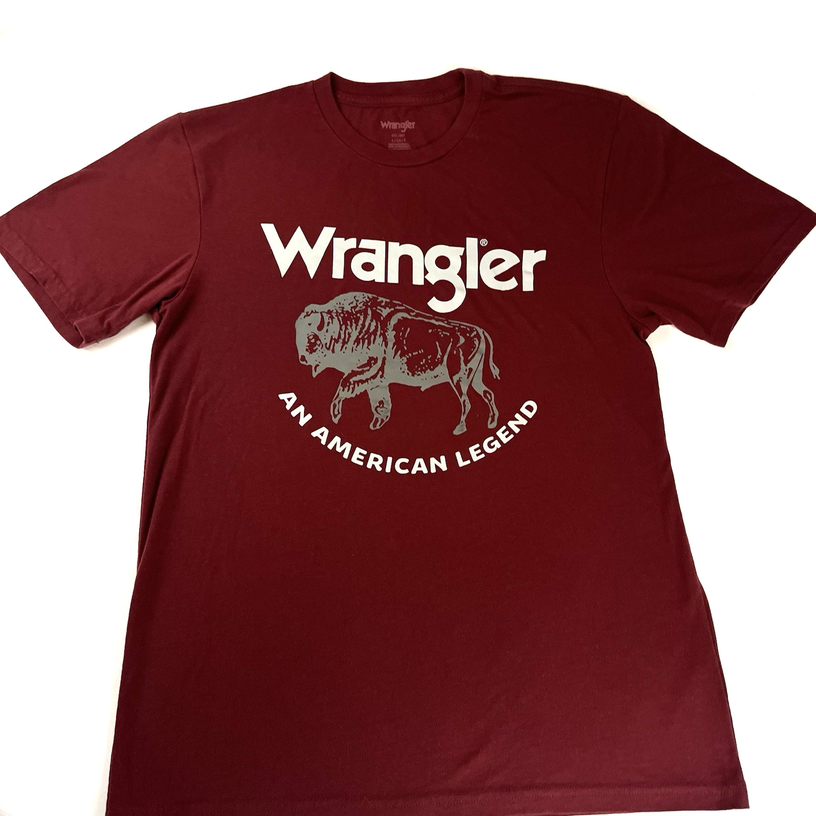 Wrangler Buffalo Bison T-shirt Small Cotton/Polyester Blend Super Soft Retro
