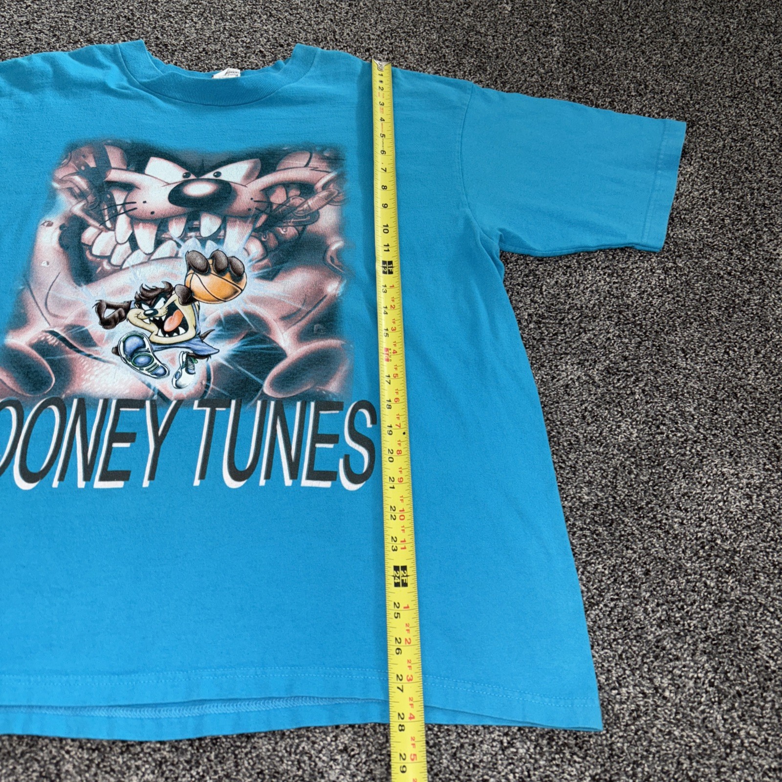Vintage 1998 Taz T-Shirt Mens XXL Looney Tunes Basketball Streetwear USA Made