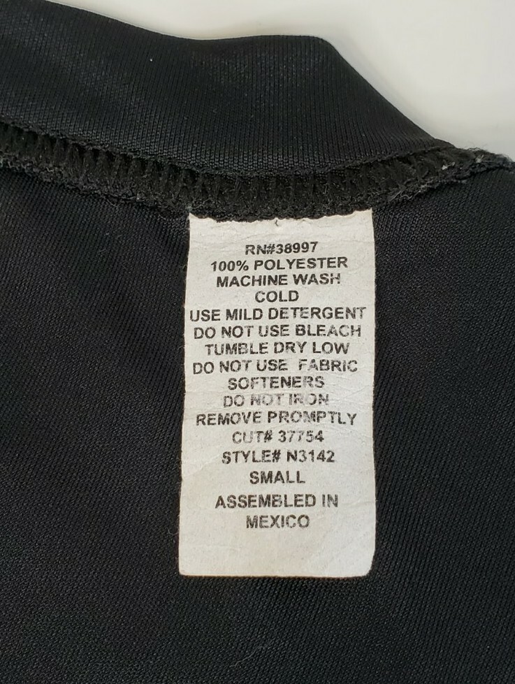 A4 Beach Laminated Moisture Wicking T-Shirt Men’s Small Black Style N3142