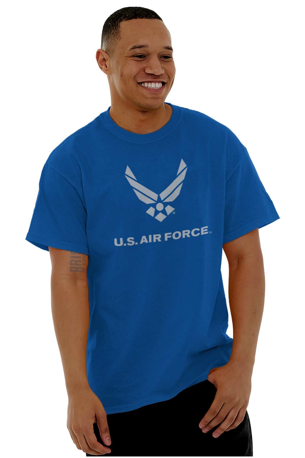 Official USAF US Air Force Military Logo Womens or Mens Crewneck T Shirt Tee