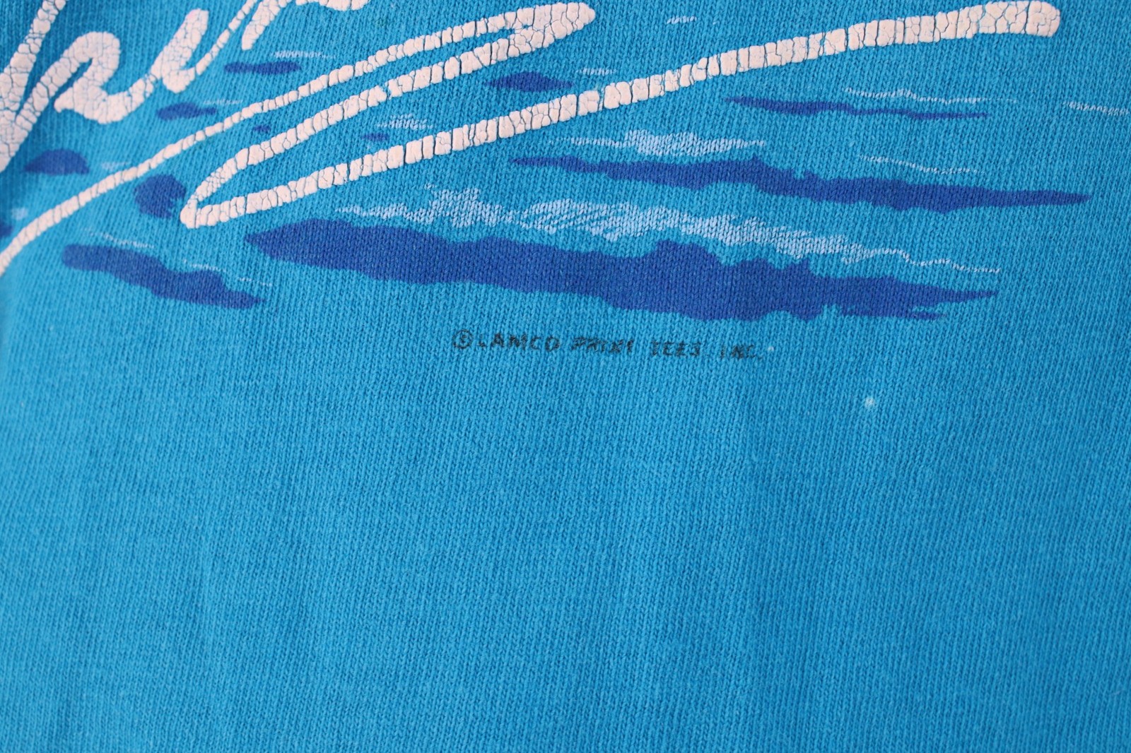 Vtg 70s 80s Streetwear Mens L Distressed Waikiki Hawaii Beach Sunset T-Shirt USA