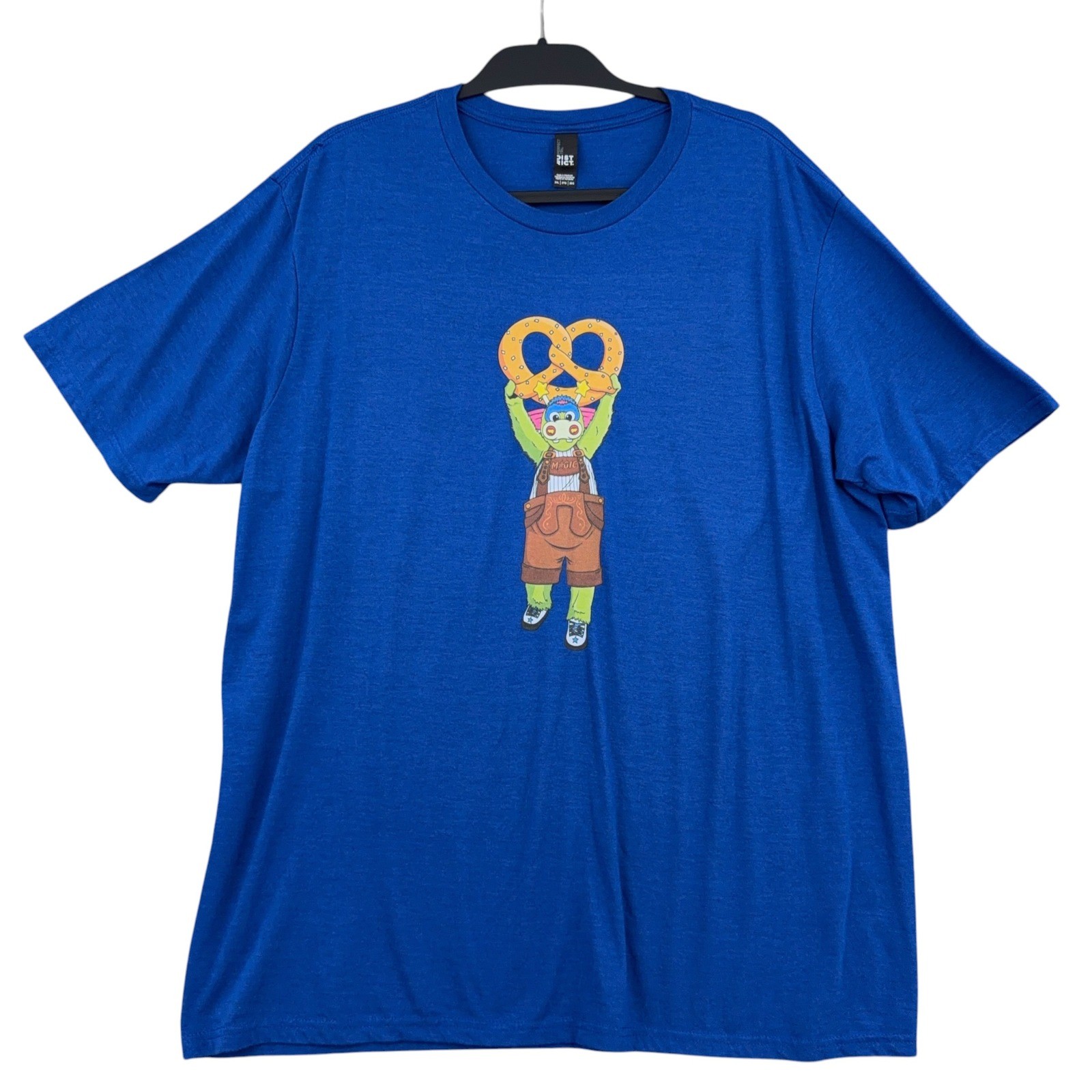 District Perfect Tri Men 2XL Orlando Magic Mascot BlueT-Shirt