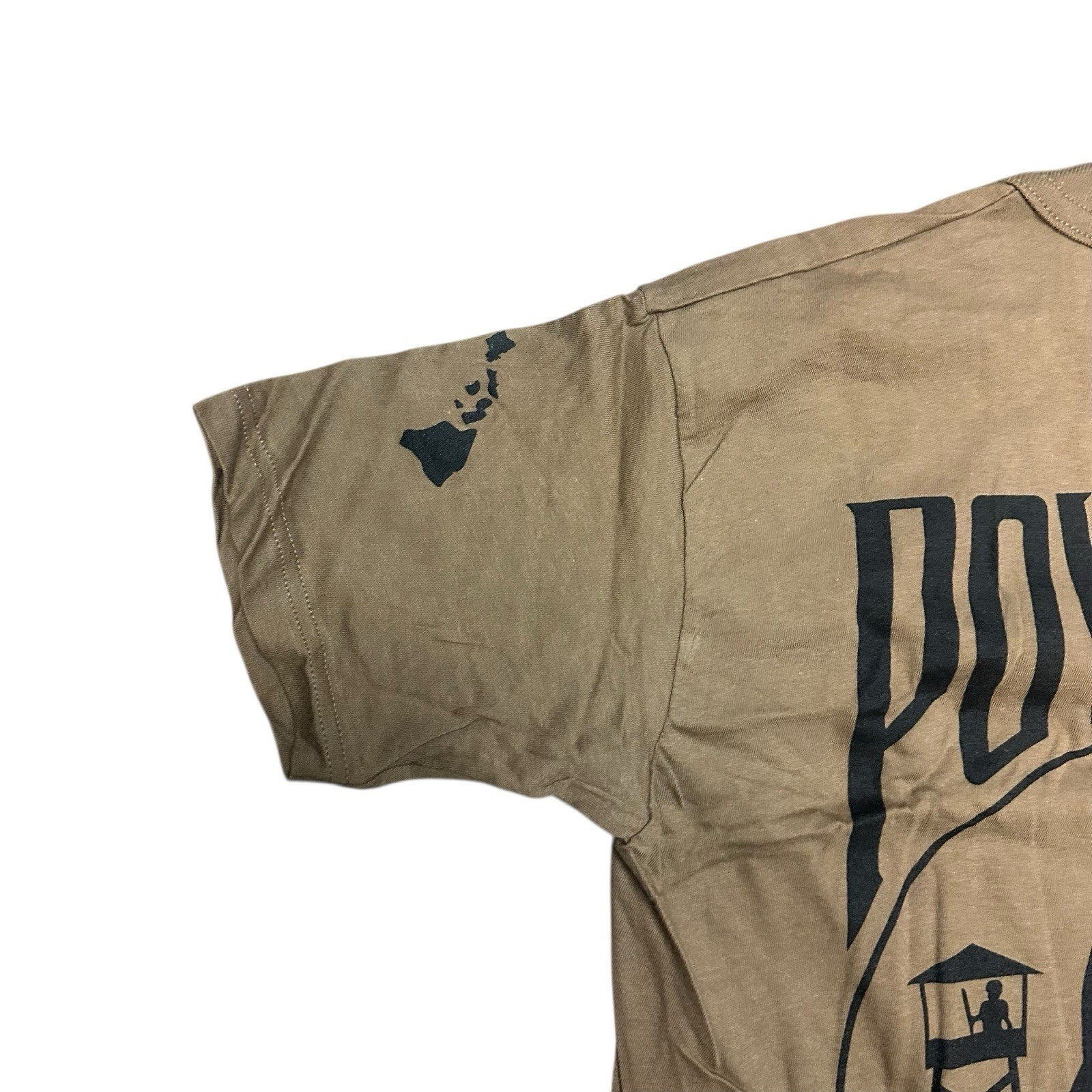 Khaki Military Shirt Mens “POW MIA” Size Small