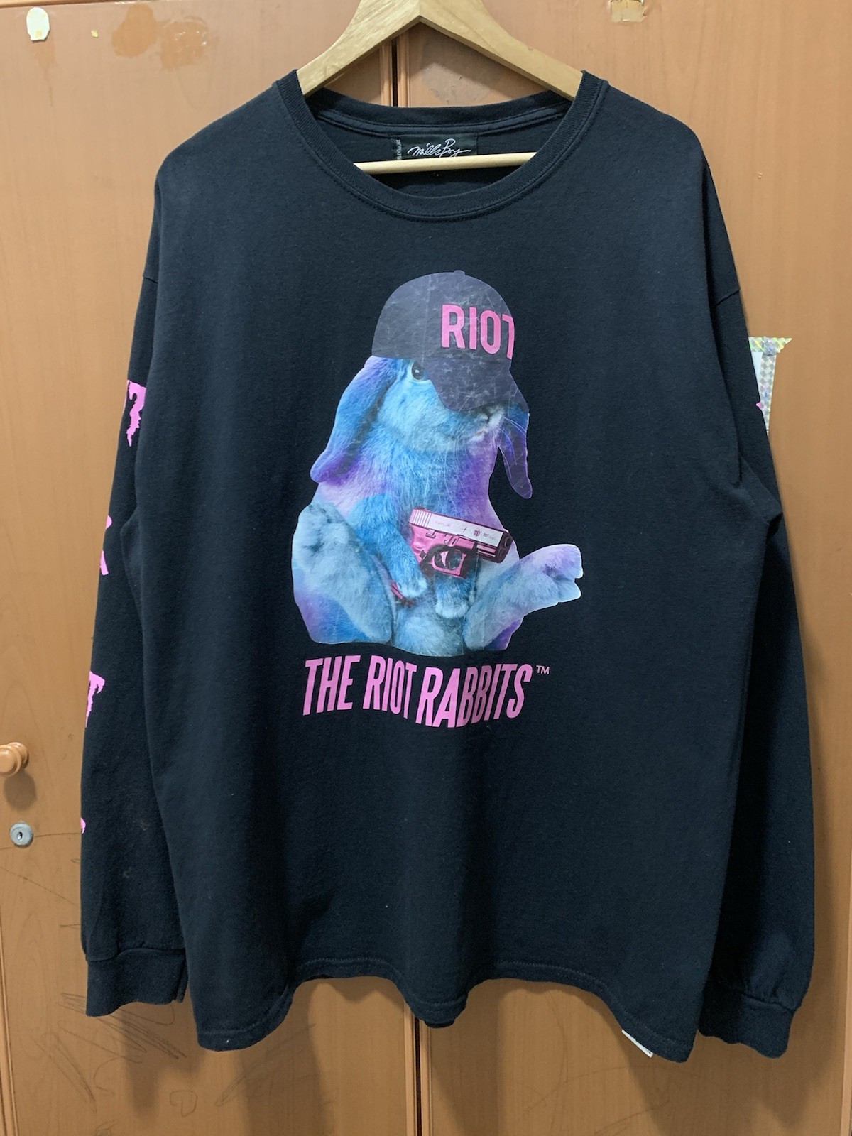 Milk Boy Riot Rabbit Streetware Long Sleeve Tee