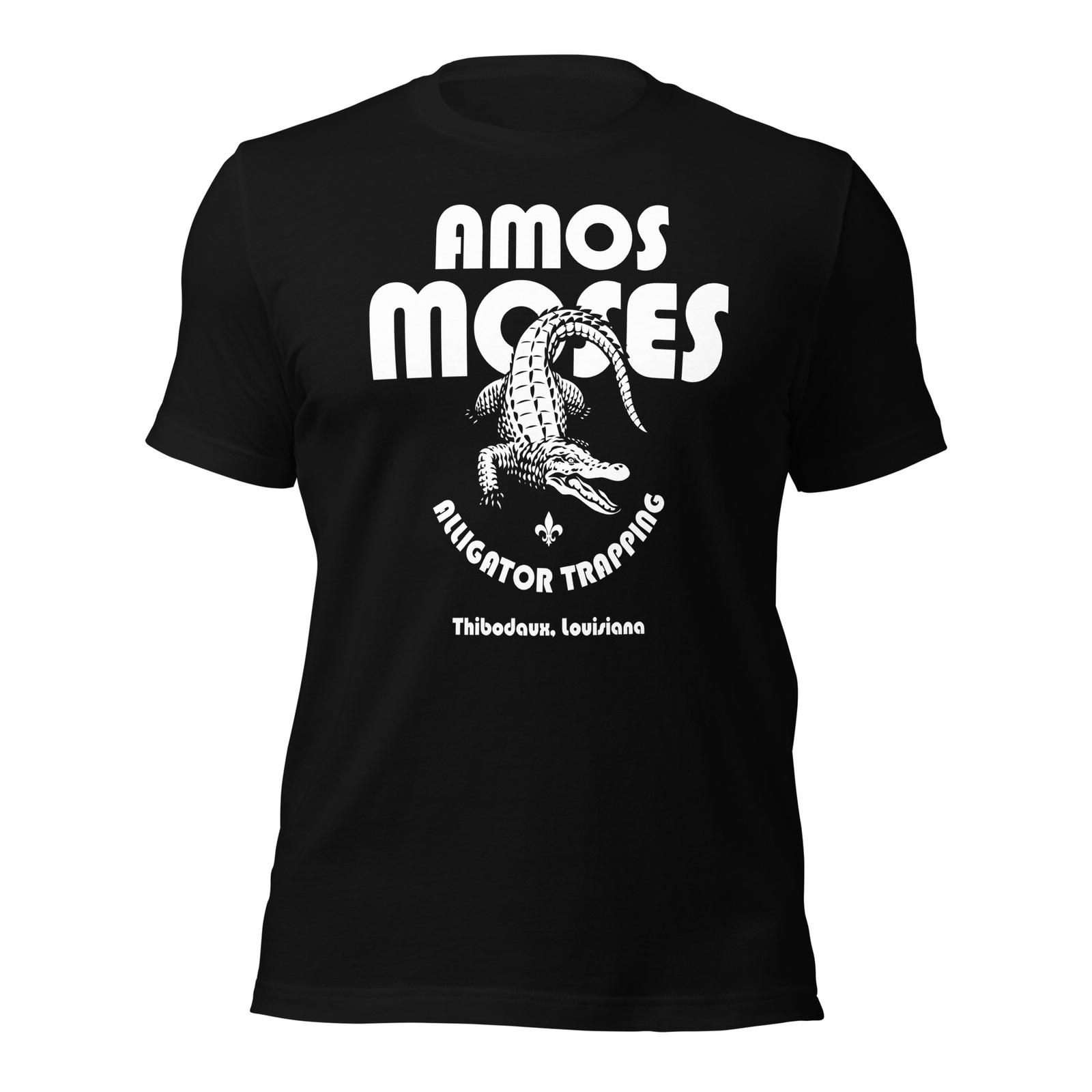 AMOS MOSES Alligator Trapper Louisiana Jerry Reed Graphic Tee Unisex t-shirt