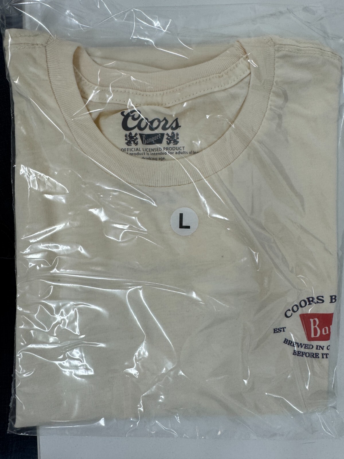 COORS BANQUET BREWED IN COLORADO T SHIRT OFFICIAL LICENSE TEE