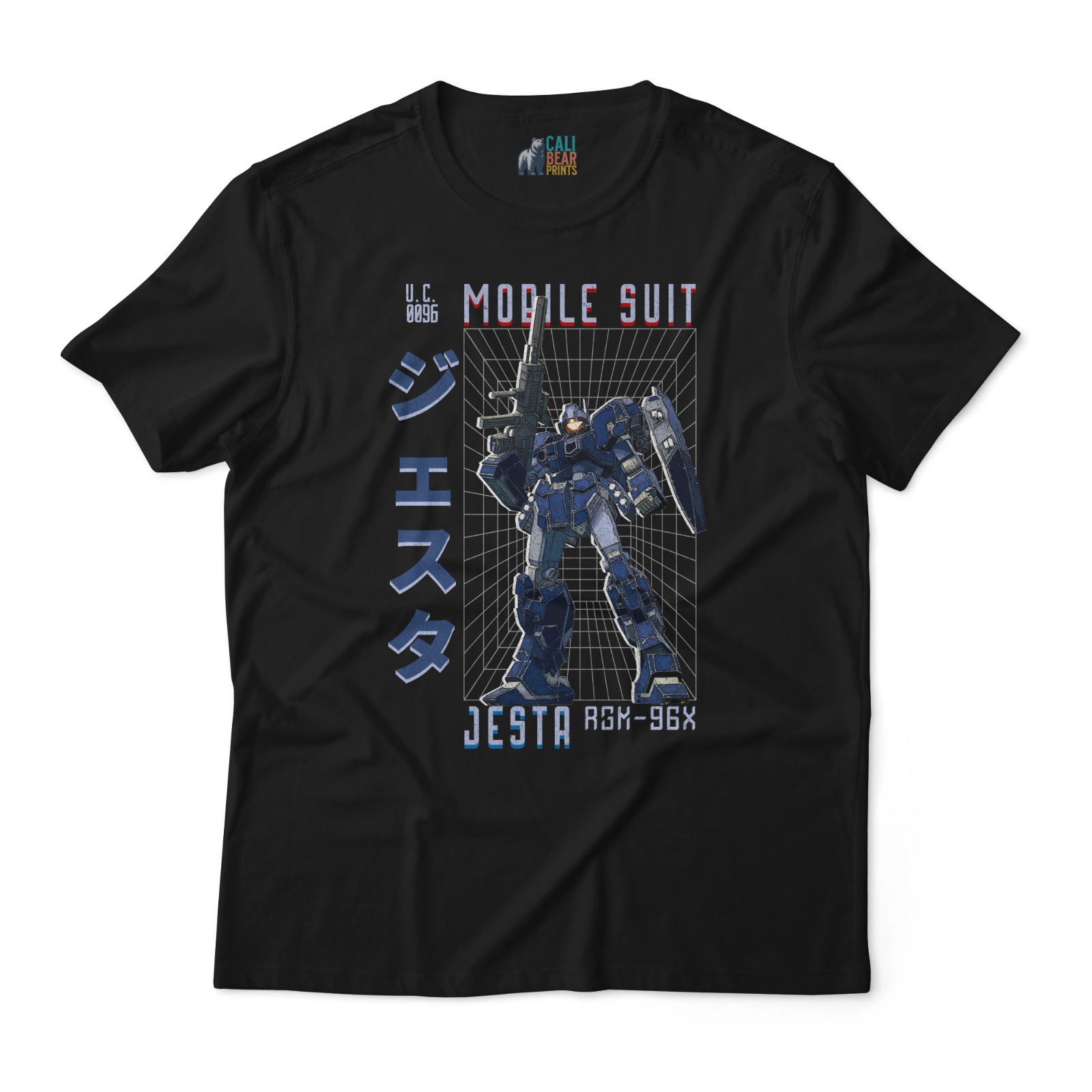 Mobile Suit Jesta RGM-96X Graphic T-Shirt – U.C. 0096 Gundam Mecha Anime Tee