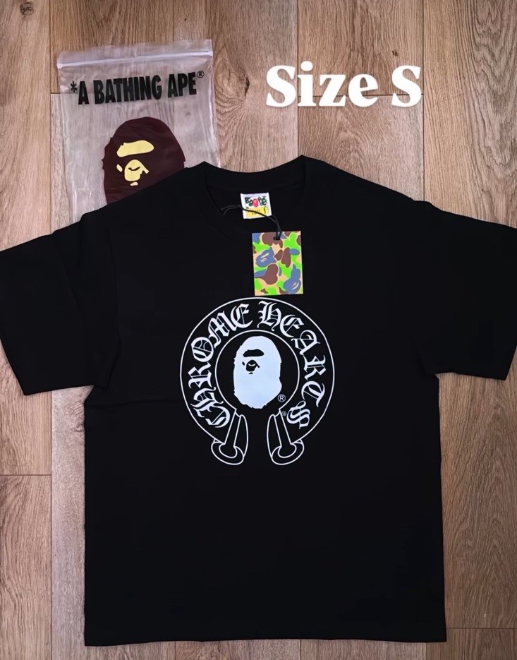 Bape x Chrome heart collab, Size S, got the bags and tags, Retail is 60+