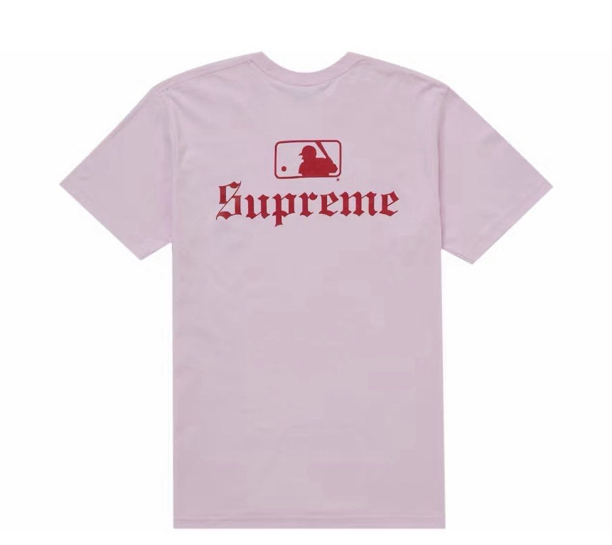 Supreme Chicago White Sox Logo Graphic Pink Cotton Crew Neck T-Shirt Men’s L