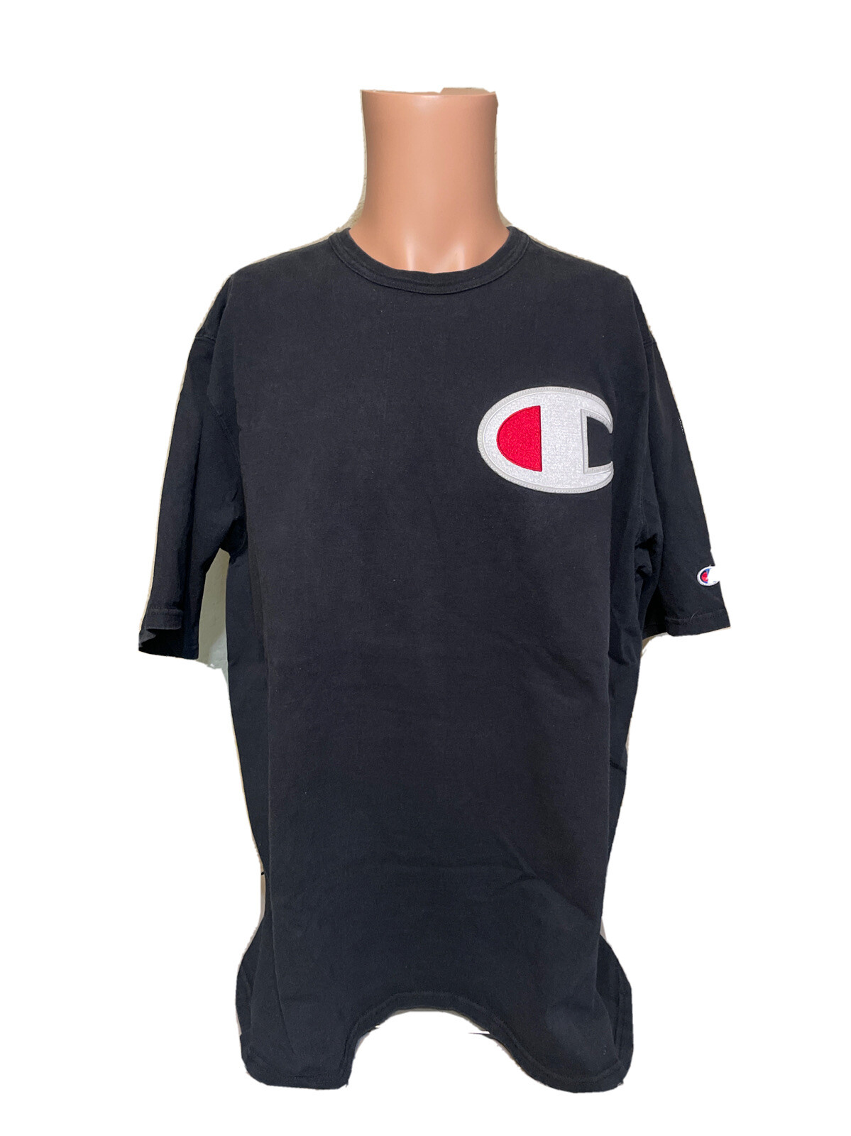 Vintage 90’s Champion Patch Black Shirt Size 2XL Mens