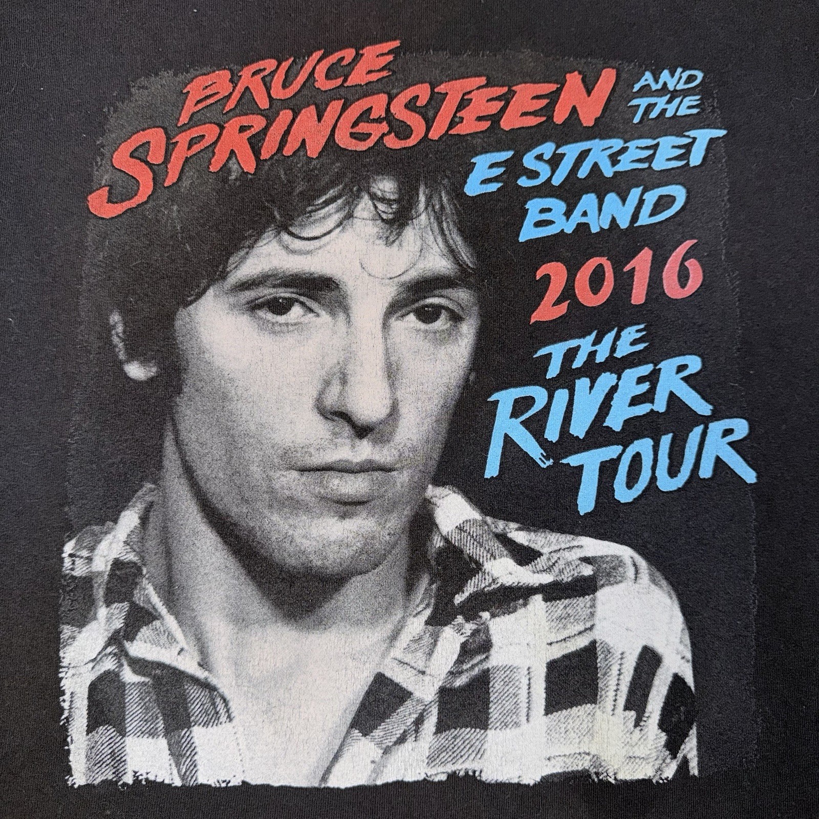 Bruce Springsteen E Street Band River Tour Concert T-Shirt 2XL 2016 Tour Cities