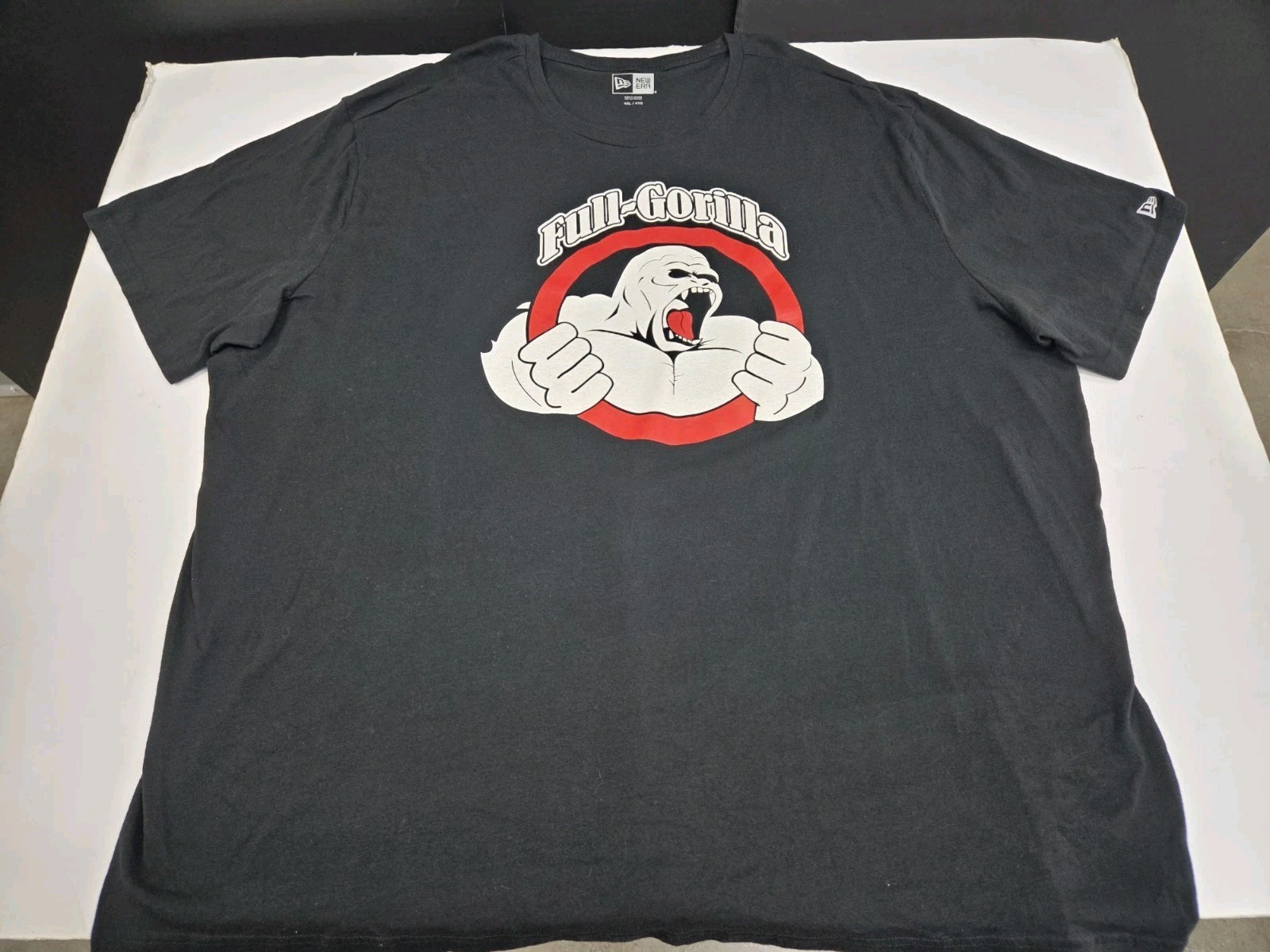 New Era Full Gorilla Black T Shirt Size Polyester/Cotton/Rayon Size 4XL #7592