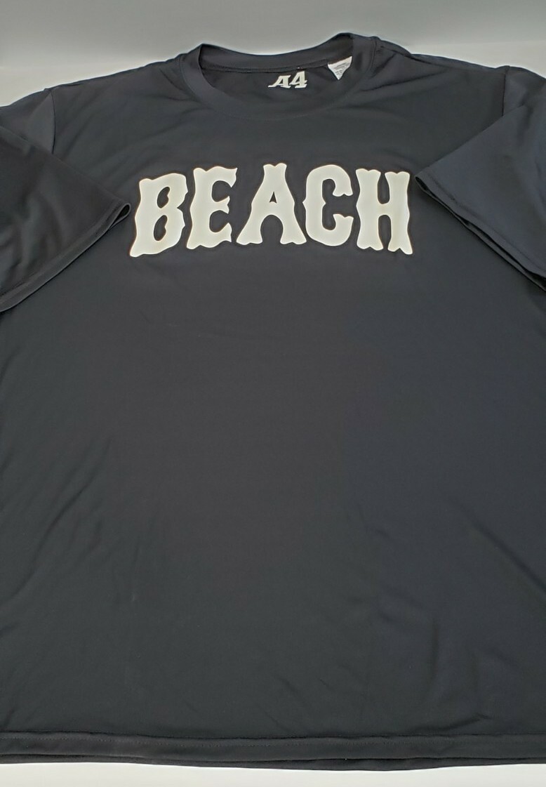 A4 Beach Laminated Moisture Wicking T-Shirt Men’s Small Black Style N3142