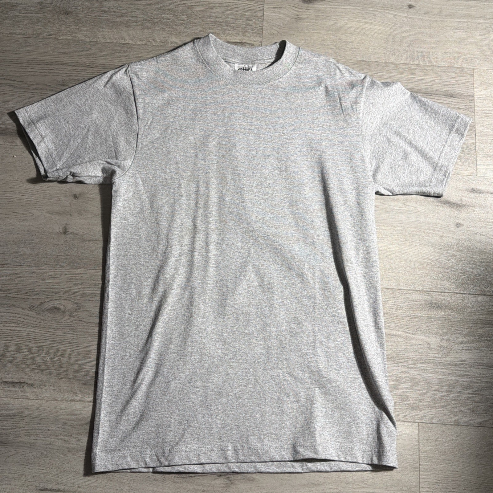 Vintage Style Shaka Wear Super Max Heavy Blank Tee Medium Gray