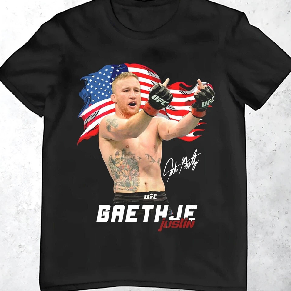 Justin Gaethje HOT NEW T-shirt Black Unisex All sizes S-4XL