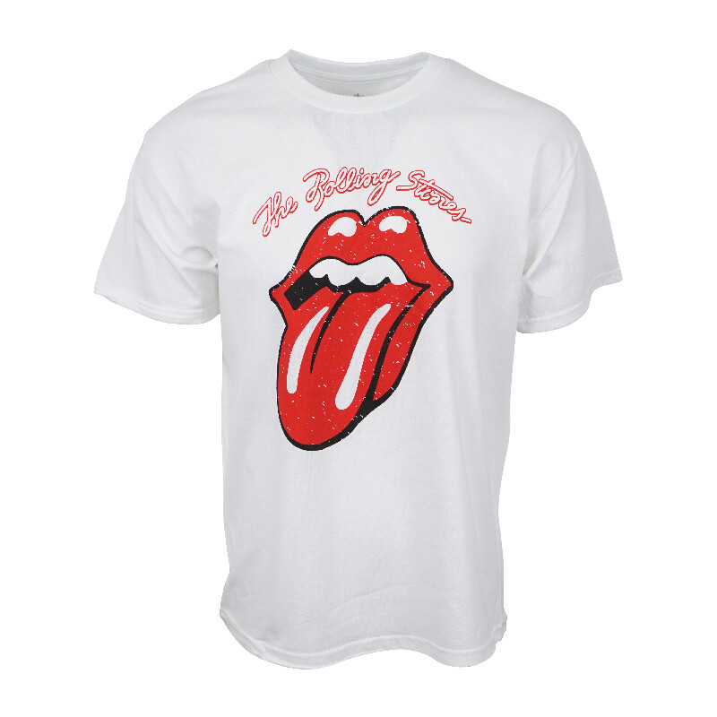 THE ROLLING STONES MEN WHITE T SHIRT