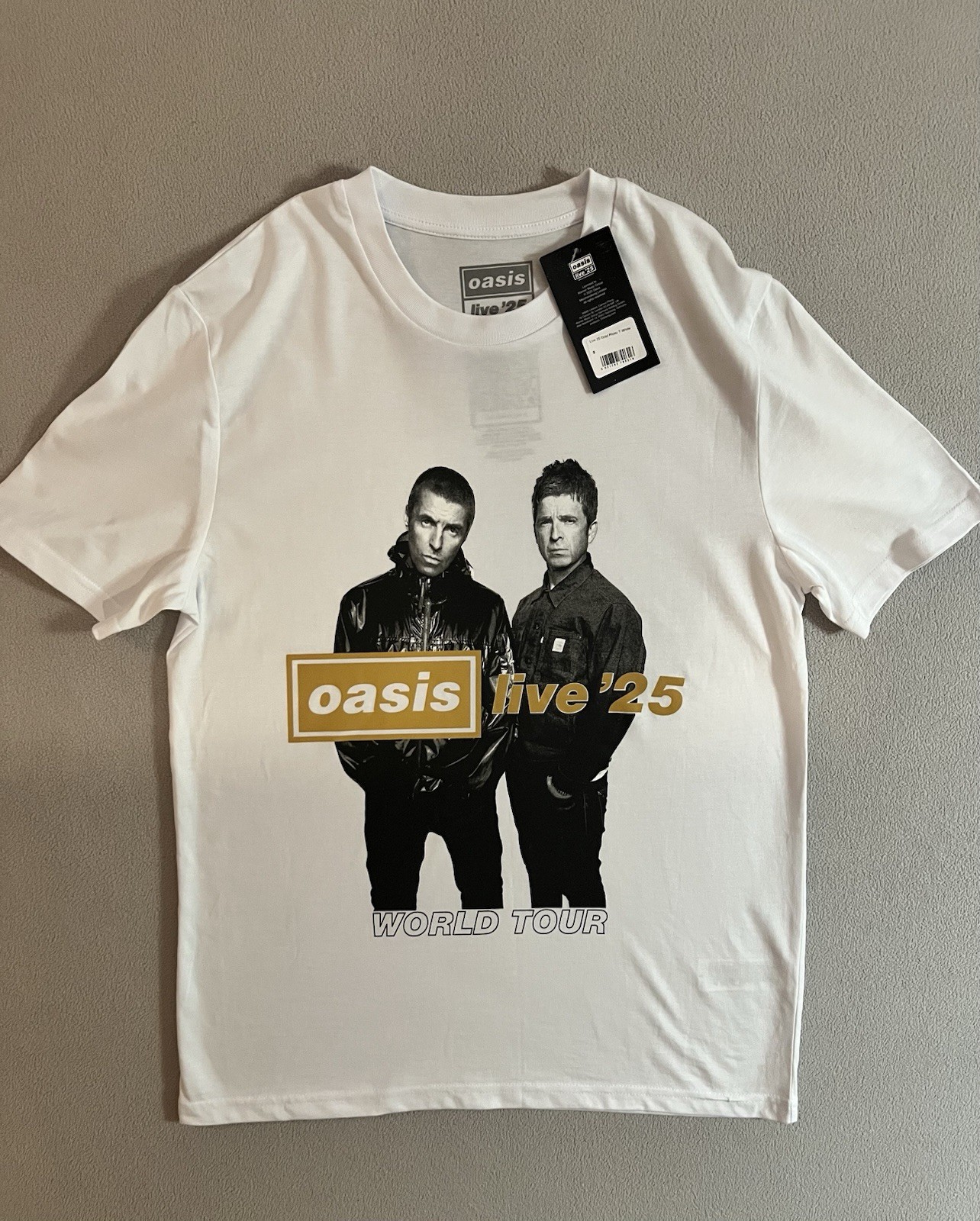 Oasis Live 25 World Tour T Shirt NWT Adult Size S-Official Merch Bag Included