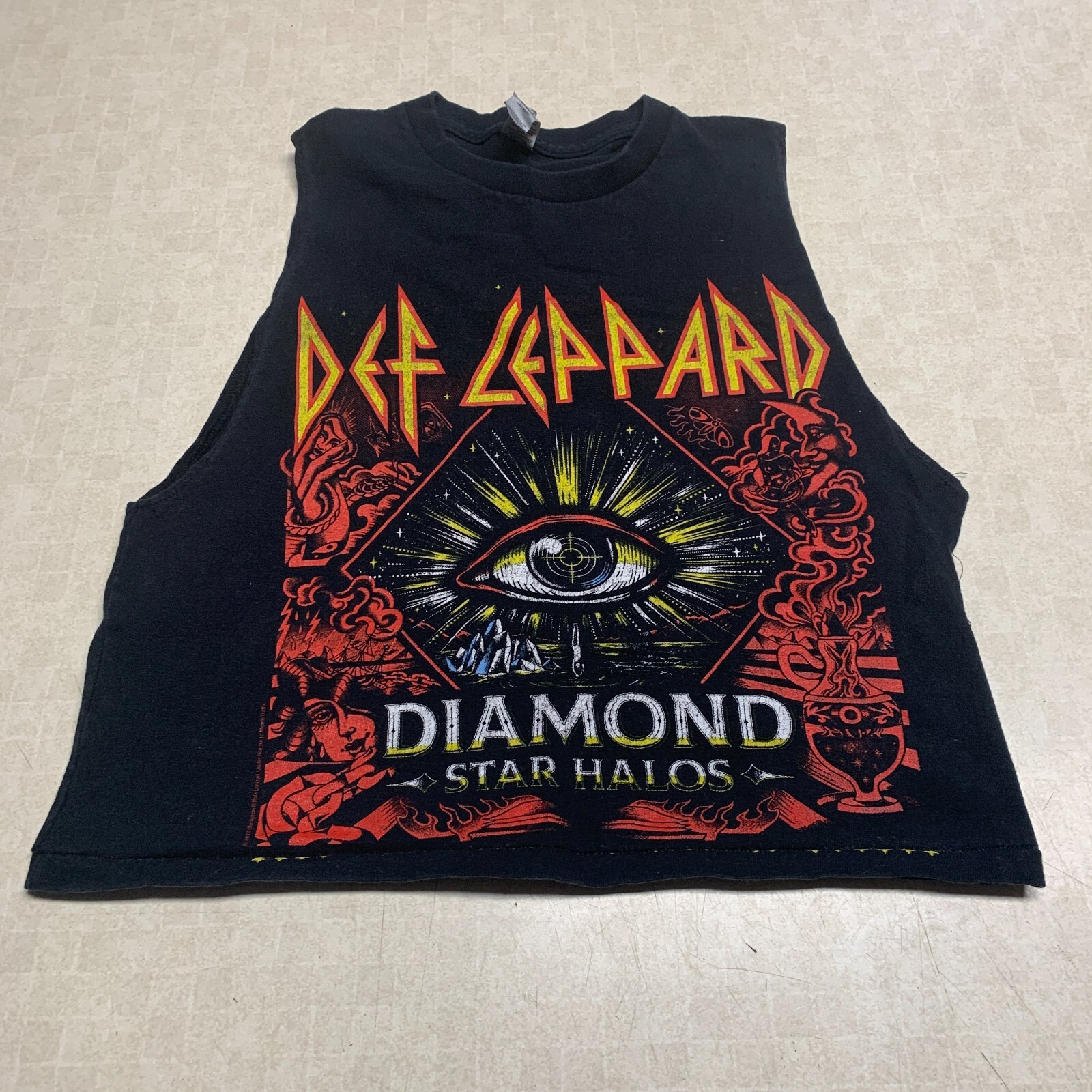 Def Leppard Diamond Star Halos The Stadium Tour 2022 Women’s Tank Top Double Sid