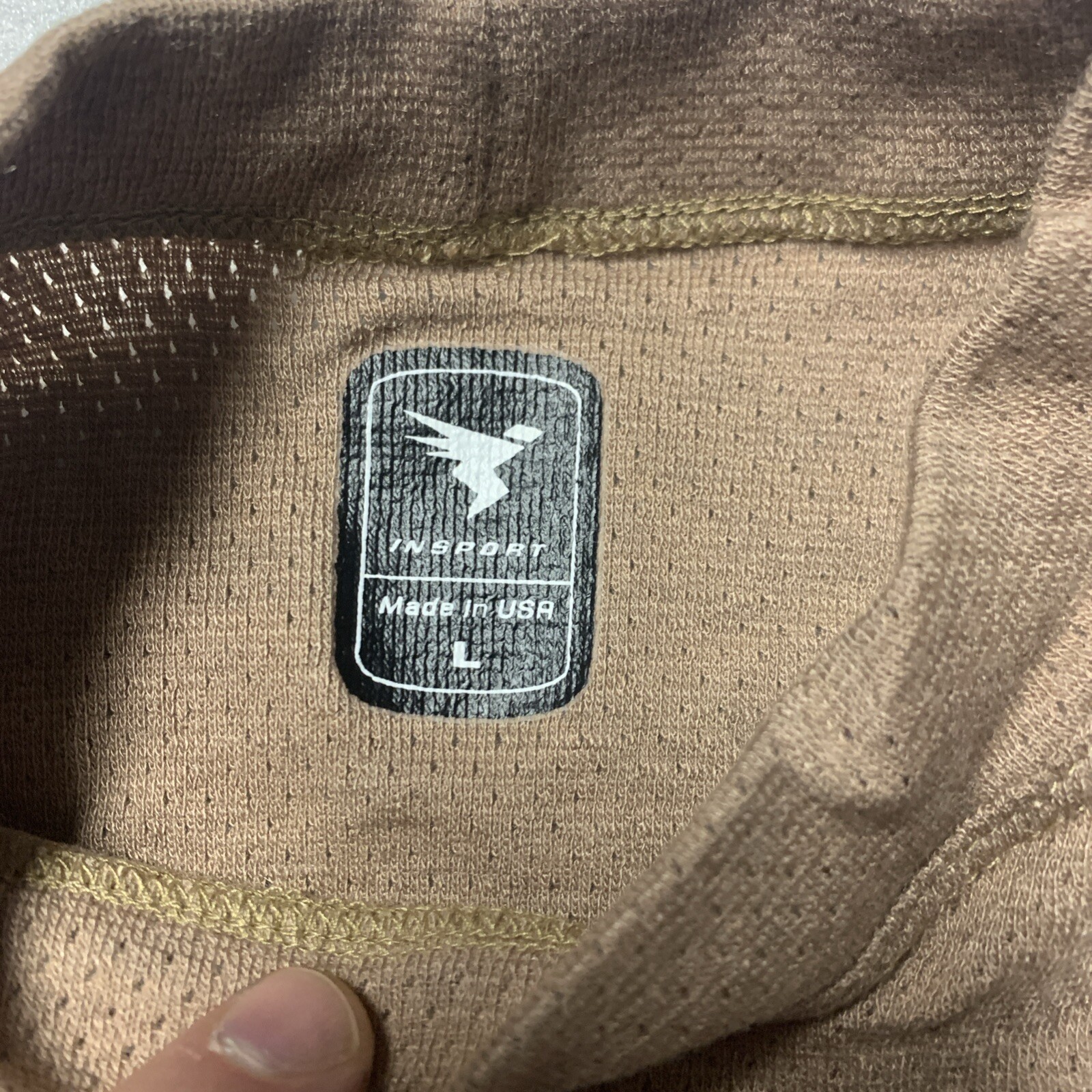 Insport A-760 Nomex Flame Resistant FR Brown T-Shirt Men’s Large Made in USA
