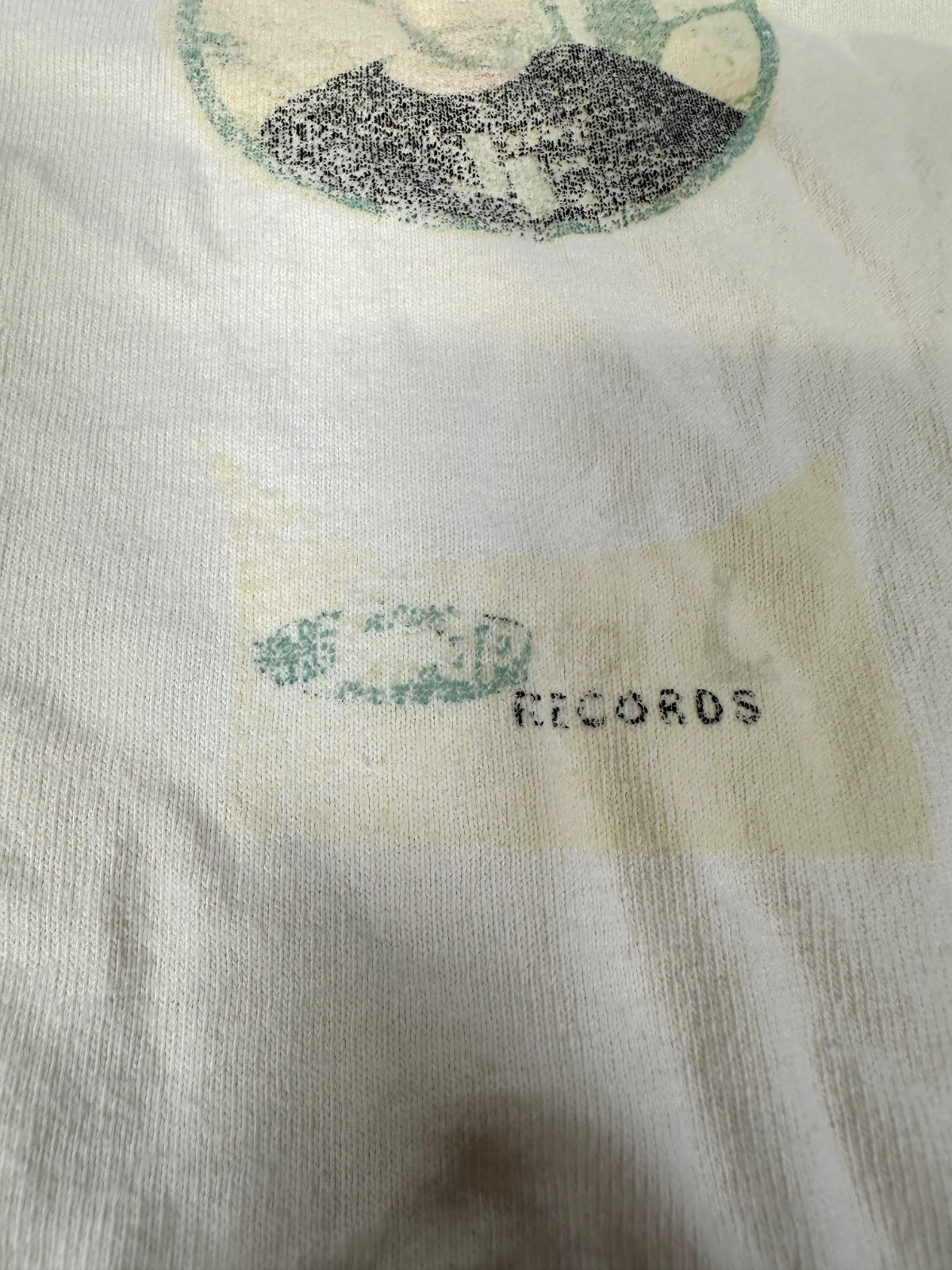 Vintage Faded Unknown Country Artist White Single Stitch T shirt
