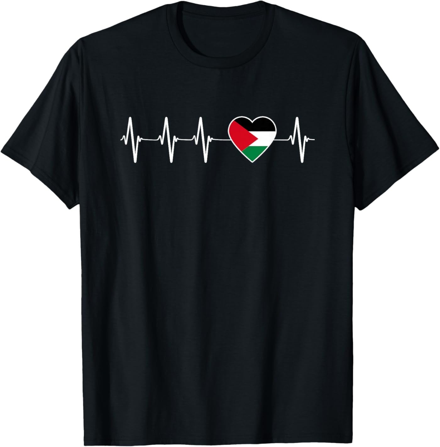 Palestinian Heartbeat – I Love Palestine Gift Unisex T-Shirt
