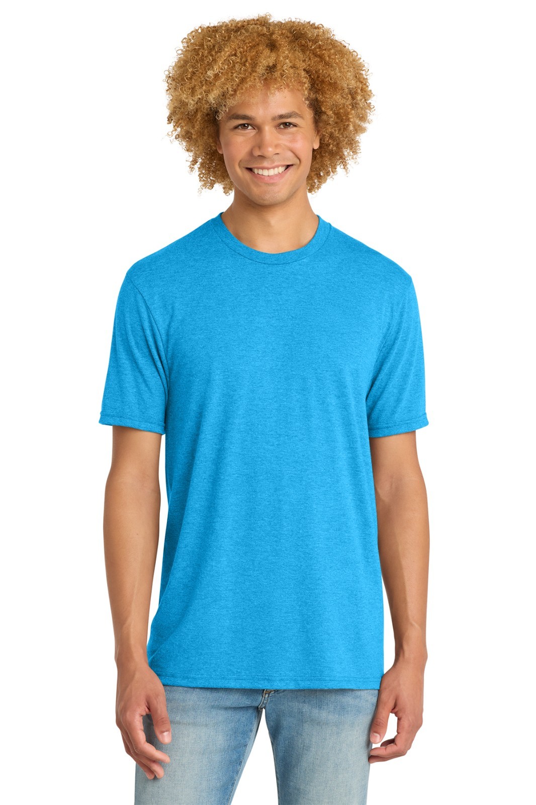 District DM130 Perfect Tri Tee Turquoise Frost XL
