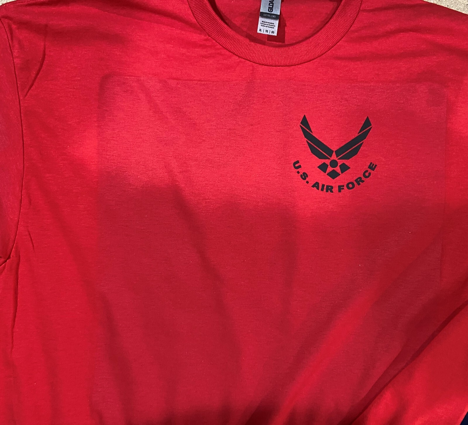 Air Force Military T-shirt With DD-214 Alumni USAF VIII 190G