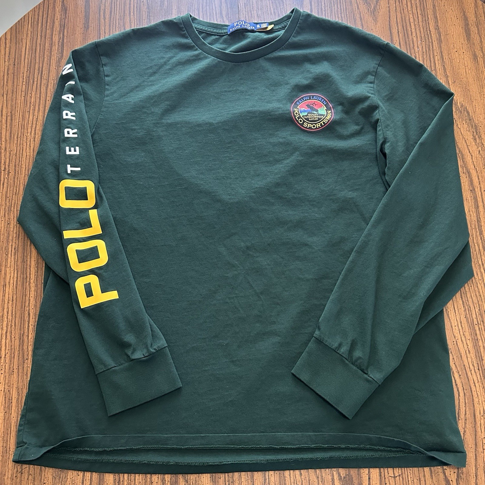 Polo Ralph Lauren Sportsman Terrain Wildlife Long Sleeve T-Shirt Mens Size XL