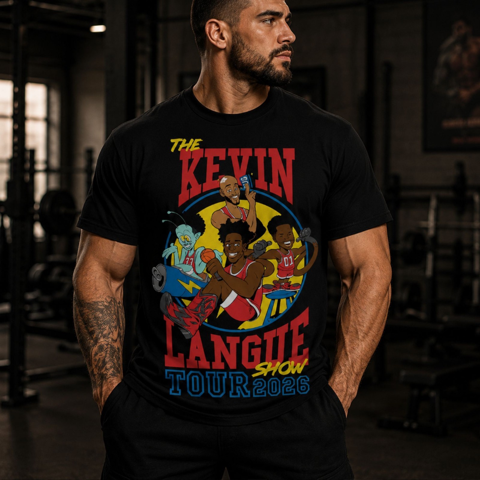 Kevin Langue Tour 2026 Graphic Comedy Show T-Shirt