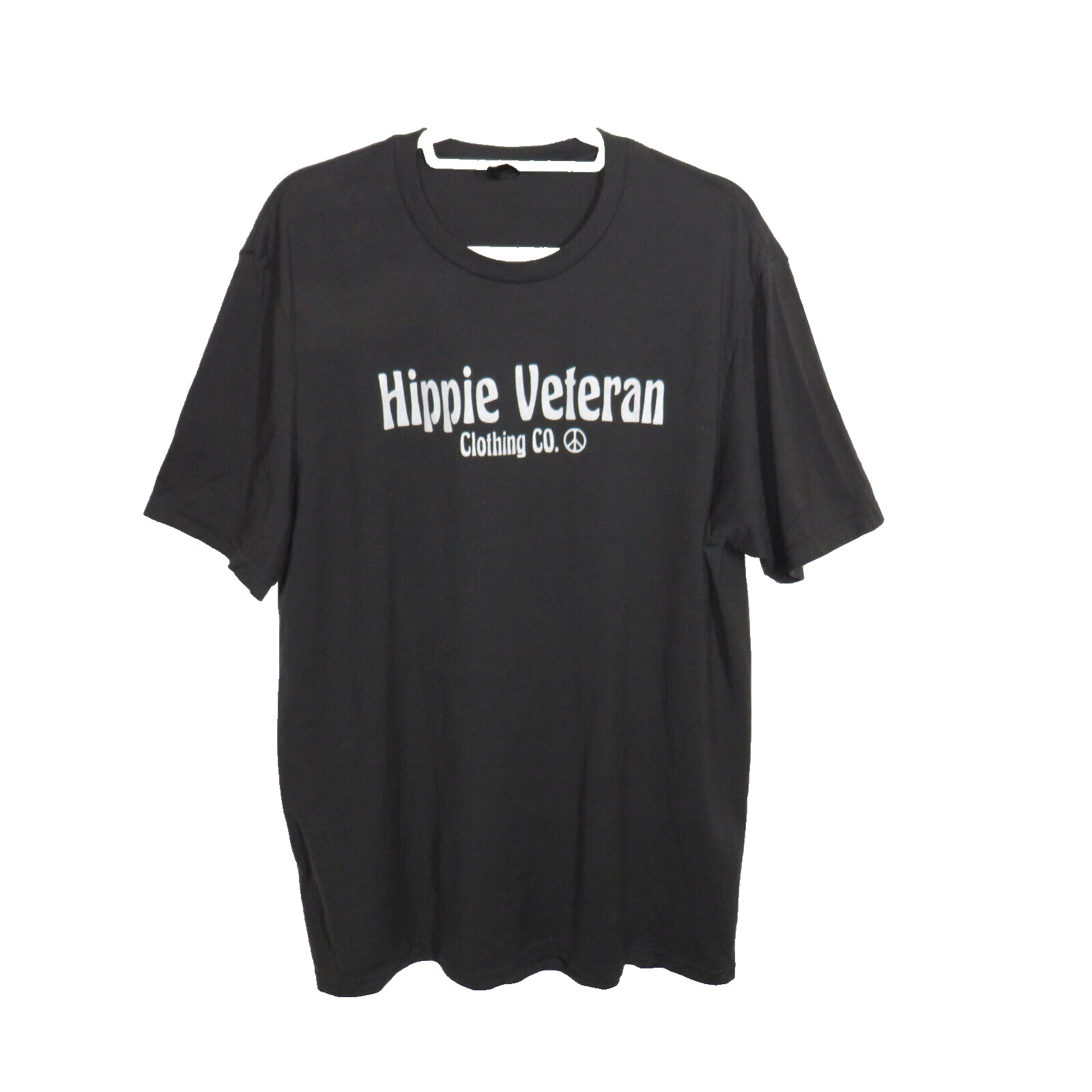 Hippie Veteran Clothing Co Gray Cotton Blend Tee Shirt Adult Unisex Size XL