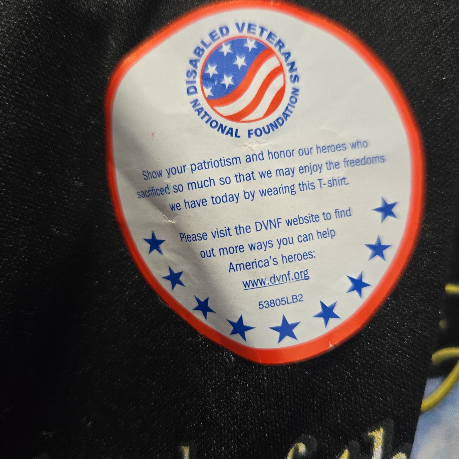 Land Of The Free Home Of The Brave Shirt Mens Large Black Short Sleeve Crew Neck