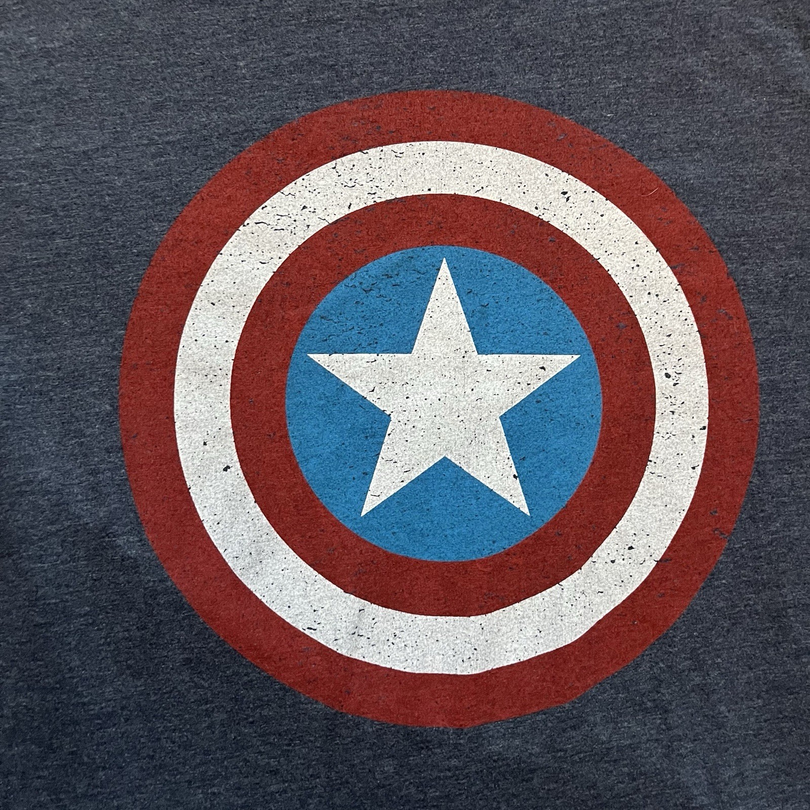 Marvels Captain America Shield Graphic T-Shirt Men’s Large Old Navy Blue Red Tee