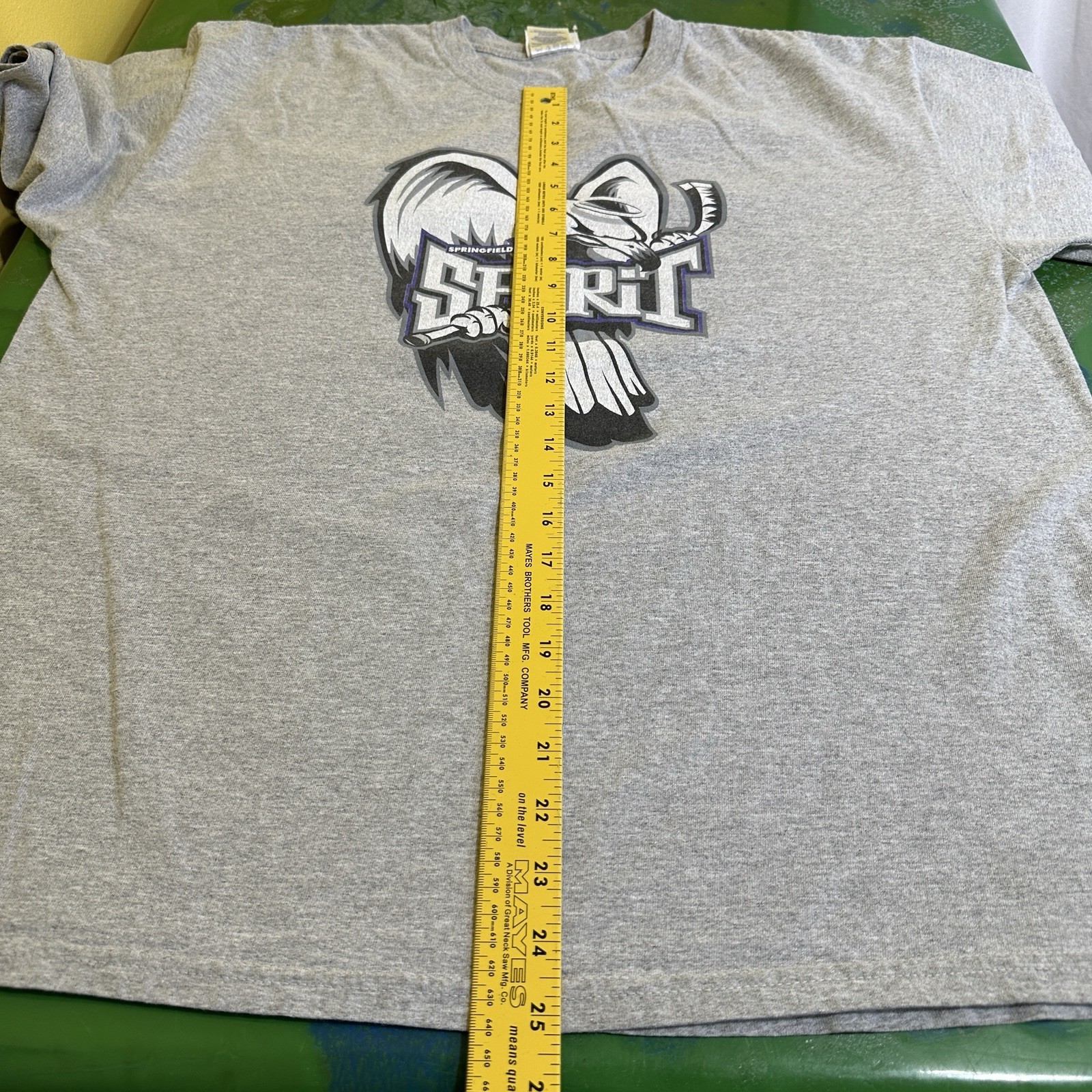 Vintage Springfield Spirit NAHL Hockey T-Shirt Stay Mad XL Tee Aggressive Halo