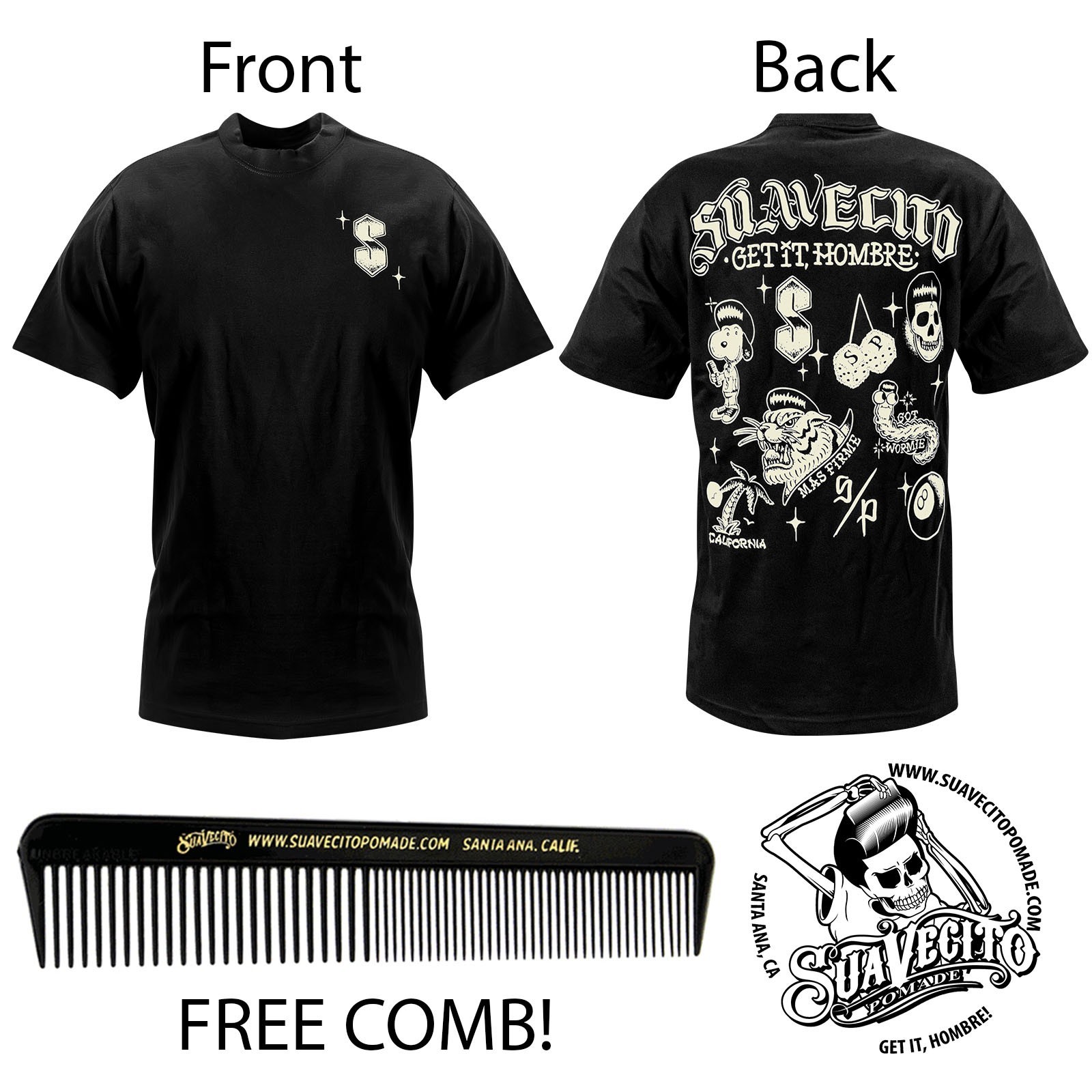 Men’s Suavecito Scratcher Tee Shirt (S, M, L, XL, 2XL, 3XL, 4XL, 5XL)